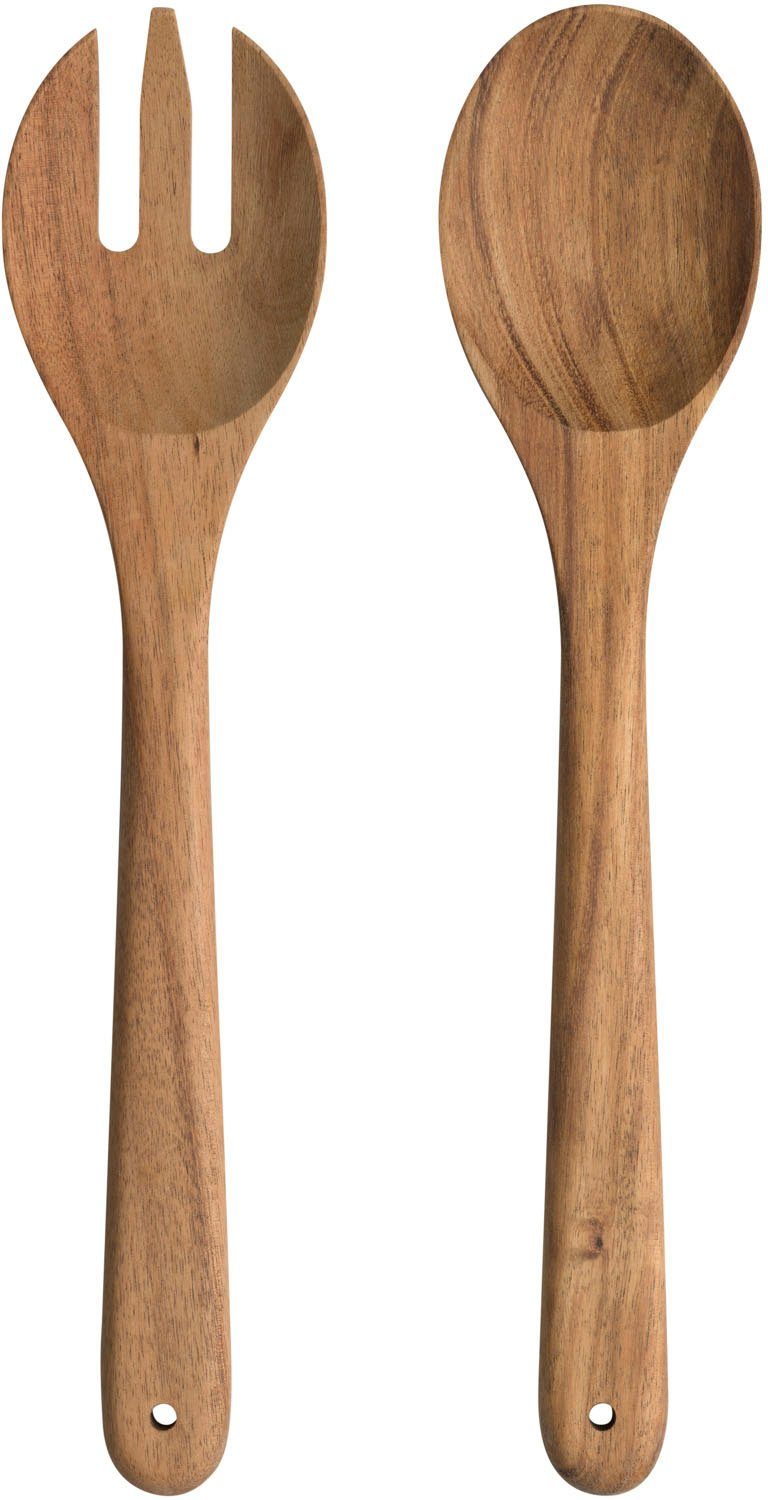 LEONARDO Salatbesteck MATERA (Set, 2-tlg), Akazienholz, 30 cm