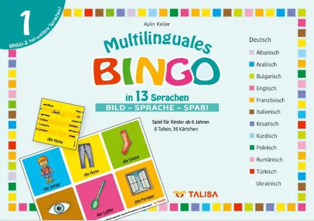 Spiel Multilinguales BINGO in 13 Sprachen (Nr.1)
