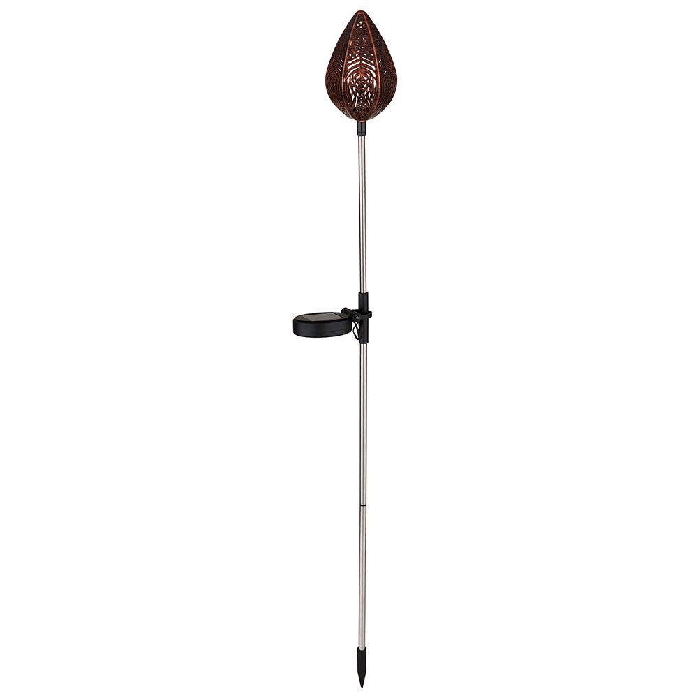 GLOBO LIGHTING LED Solarleuchte, LED-Leuchtmittel fest verbaut, Warmweiß, Solarleuchte Außenlampe Steckleuchte, Retro