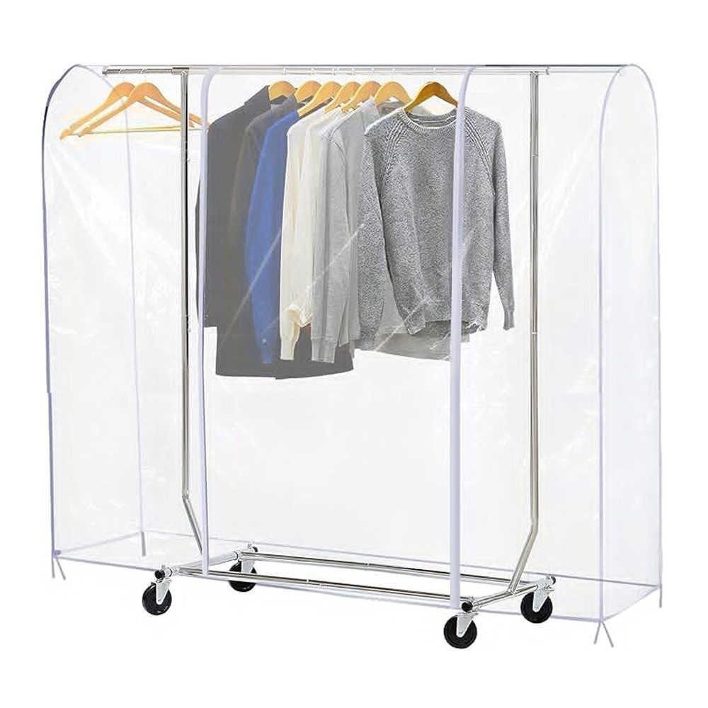 QUBEBU Kleiderständer Transparente Kleiderständer-Abdeckung, Abdeckung Klei günstig online kaufen