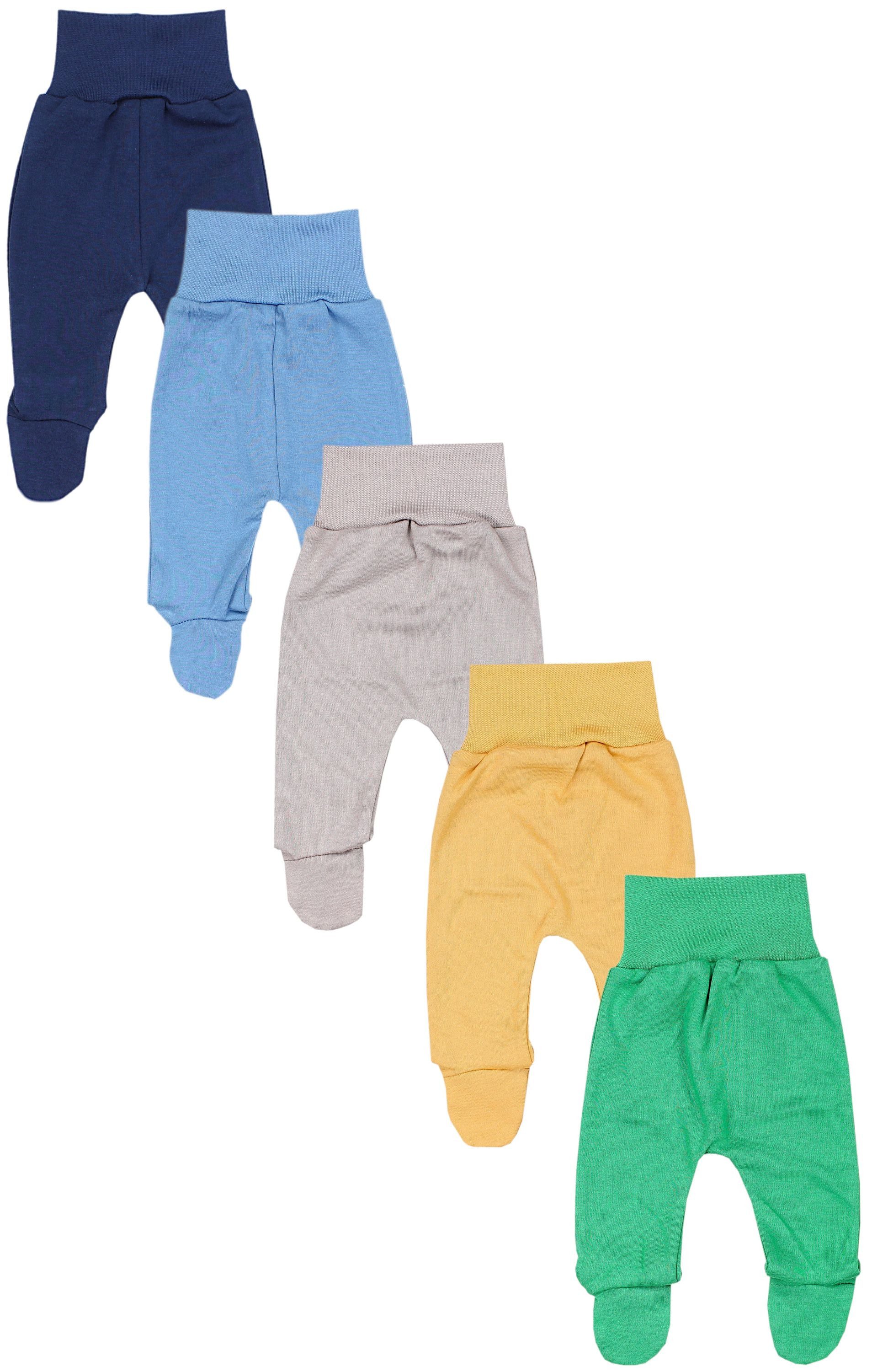 TupTam Schlupfhose TupTam Baby Unisex Hose mit Fuß Bunte 5er Pack