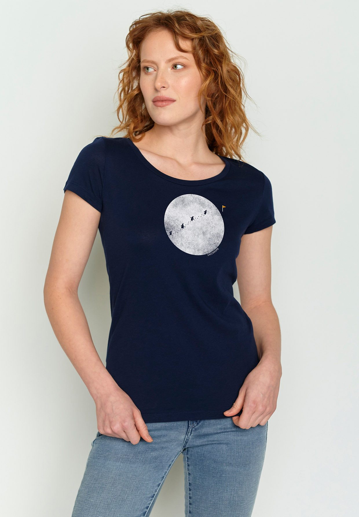 GreenBomb T-Shirt Nature Penguin Hike (1-tlg)