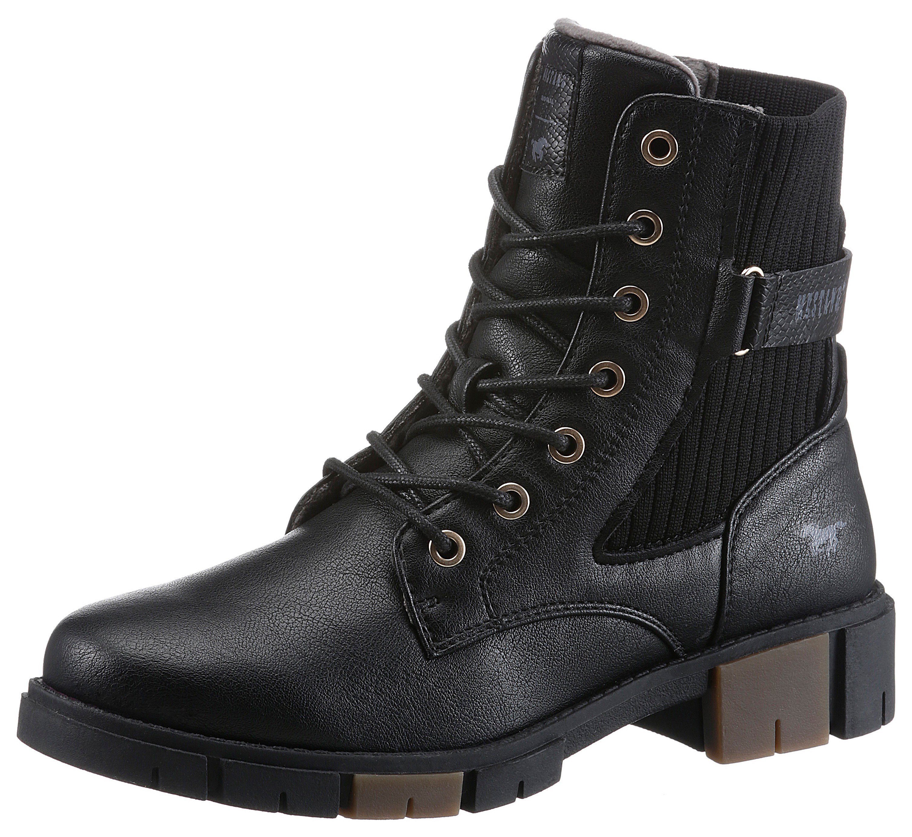 Mustang Shoes Schnürstiefelette Boots, Winterstiefel mit Innen-Reißverschluss