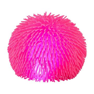 CEPEWA Spielball Quetschball Zottel LED blinkend Ø20cm pink