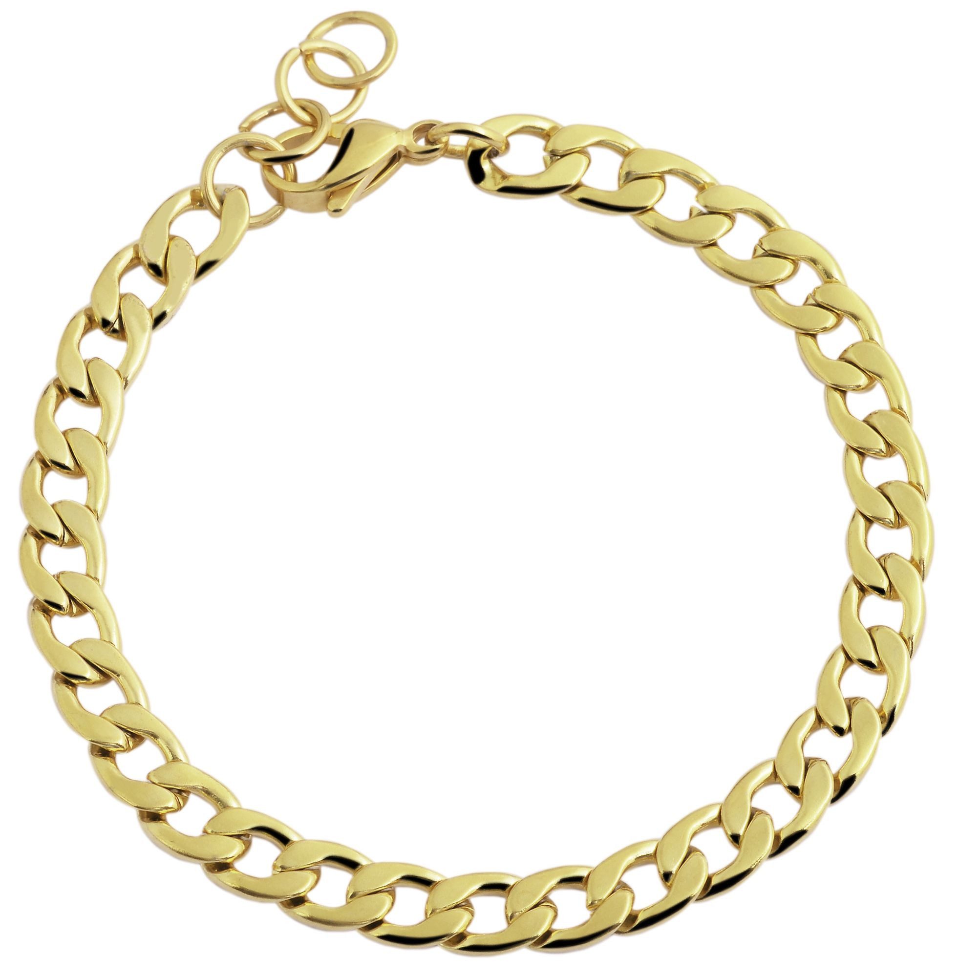 Armband Armband – Panzerarmband aus Edelstahl 18+1 cm