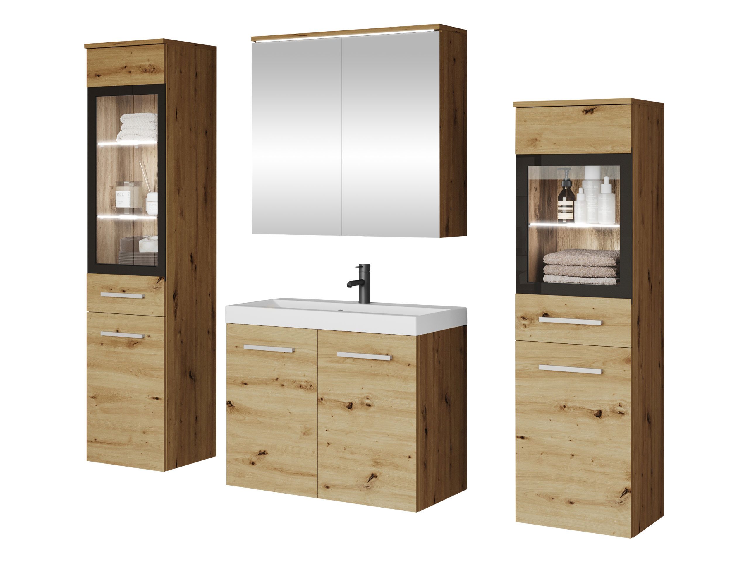 MIRJAN24 Badmöbel-Set Madrit II, (5er-Set, Waschbeckenschrank, günstig online kaufen