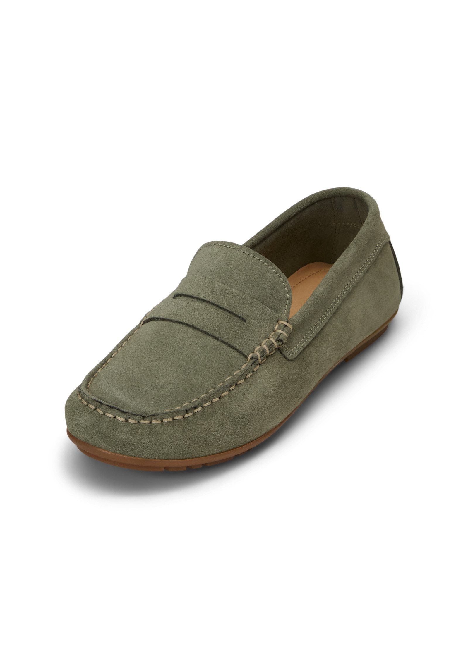 Marc O'Polo aus Velours-Rindleder Mokassin