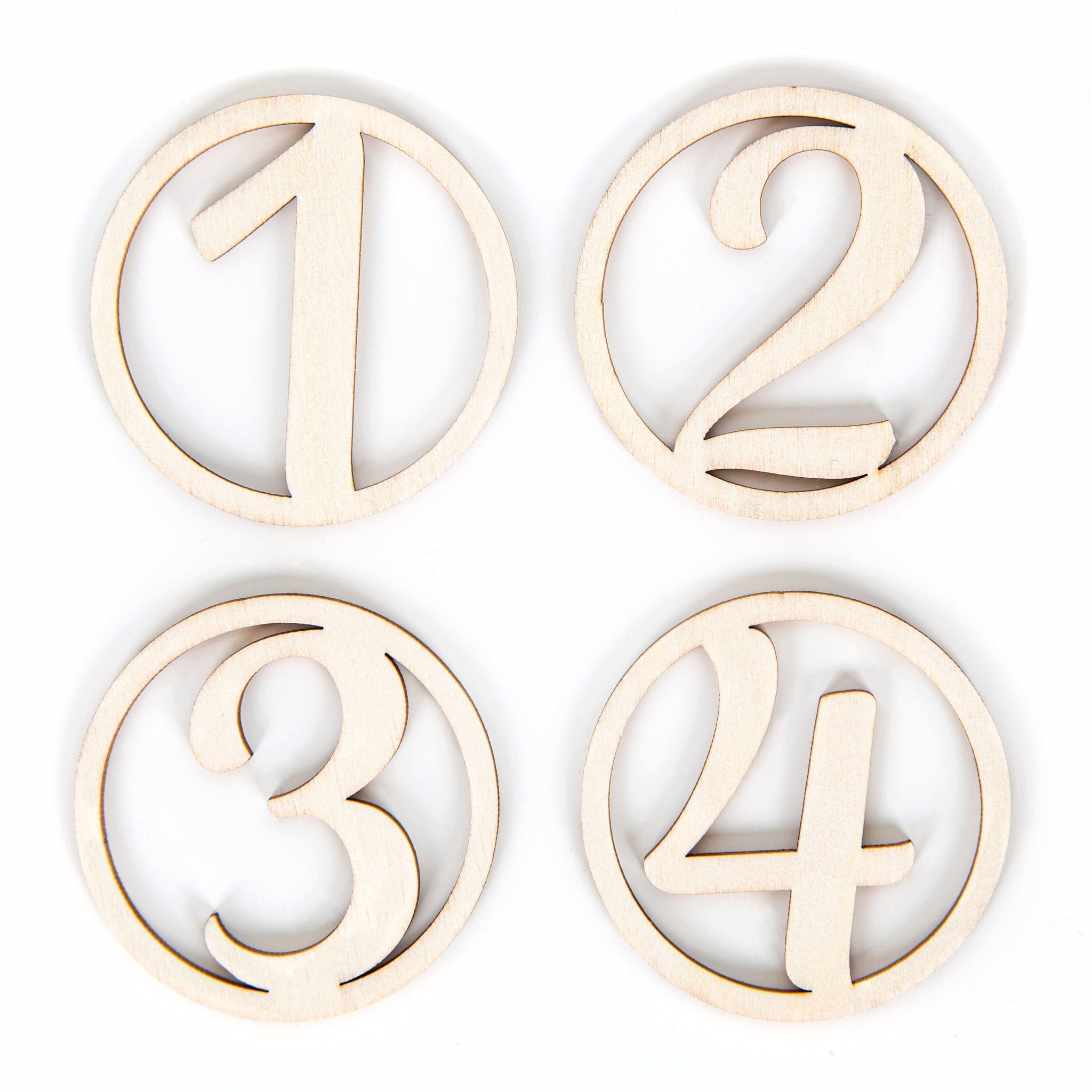 Logbuch-Verlag Dekofigur Zahlen aus Holz natur für Adventskranz Kerzen & Ke günstig online kaufen