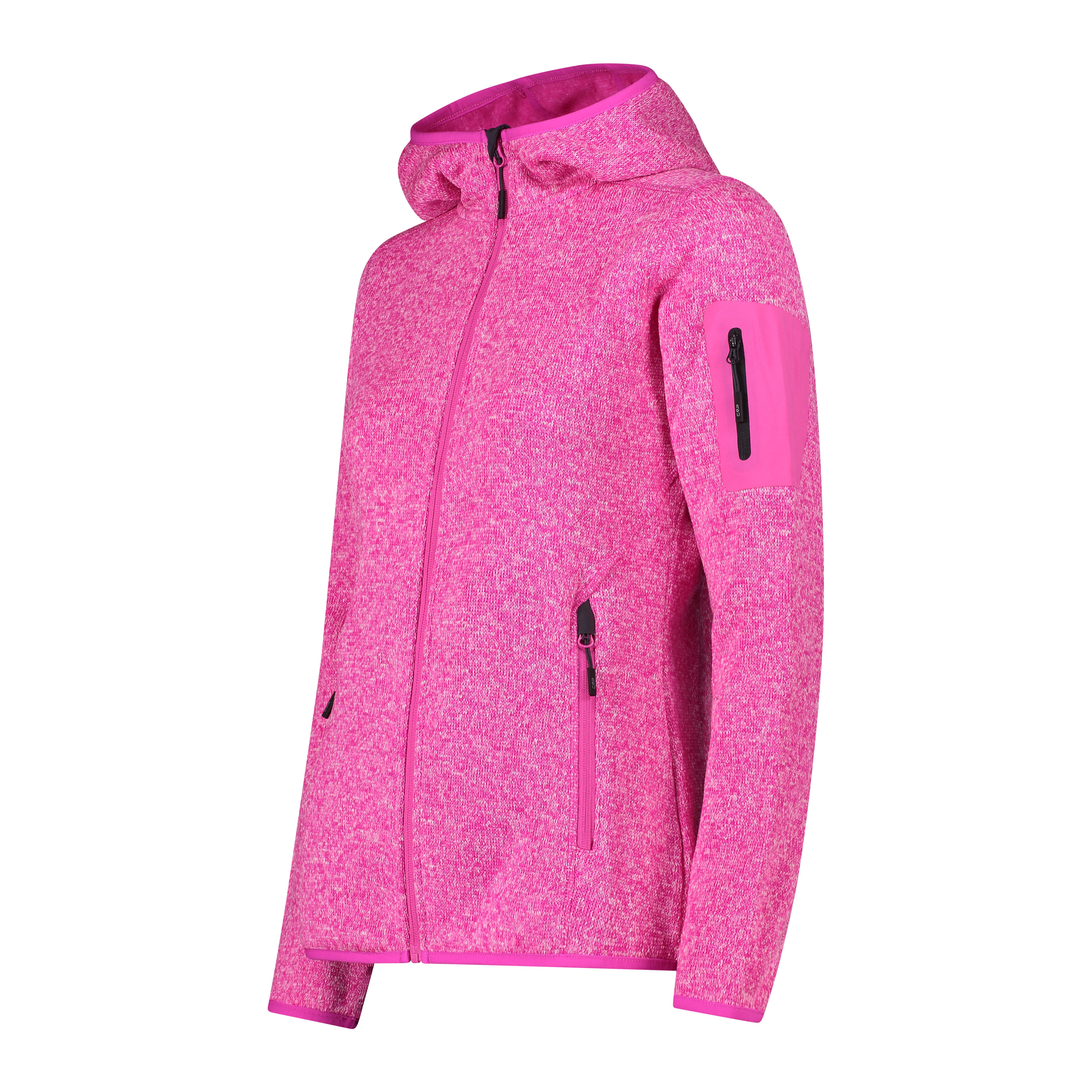 CMP Fleecejacke CMP Damen Jacke Knitted Melange Hoody 3H19826 – Bild 3 von 3