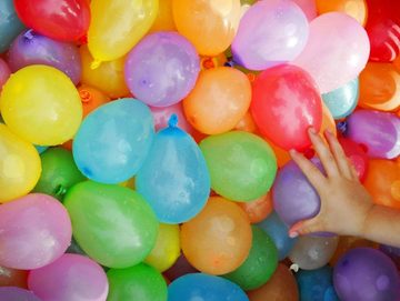 PRECORN Wasserspiel Wasserbomben selbstschließend - 222 Stück - Wasserballons für Kinder