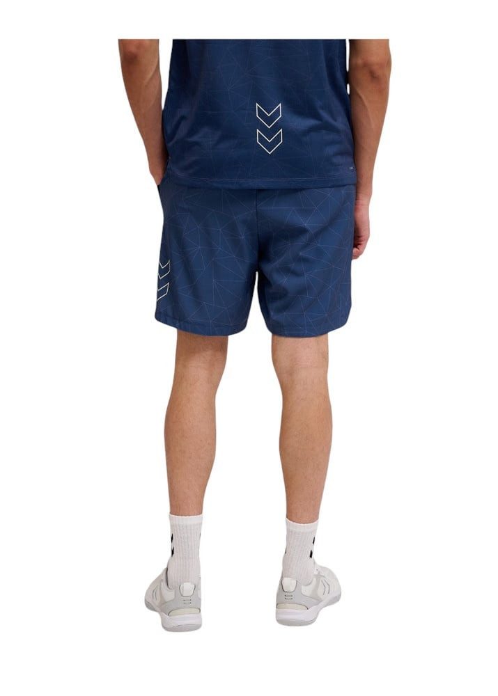 hummel Sporthose hmlCOURT AOP Pocket Shorts (atmungsaktiv, schnelltrocknend) kurz