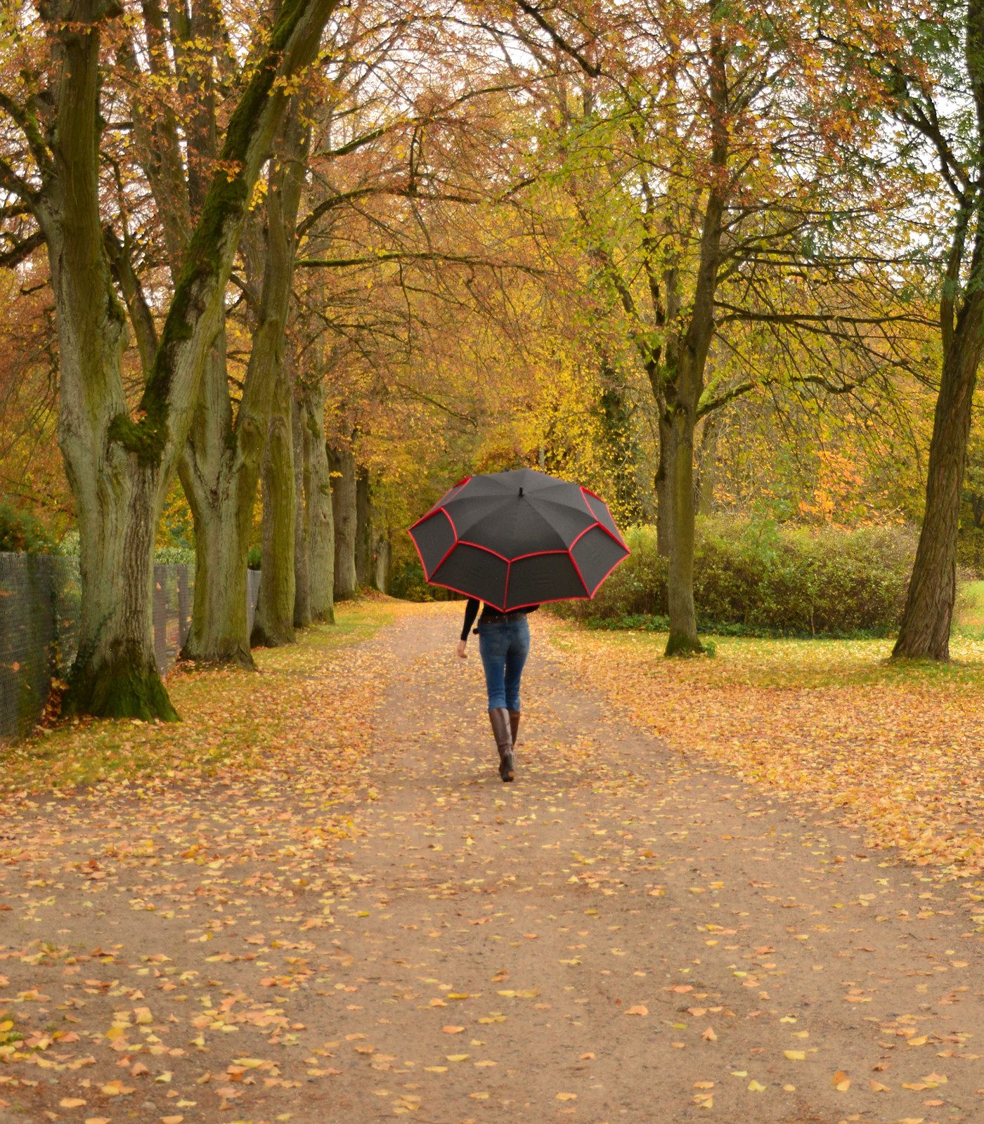iX-brella Stockregenschirm XXXL 140 cm Durchmesser mit Ventilationsbezug, sehr groß mit Auf-Automatik