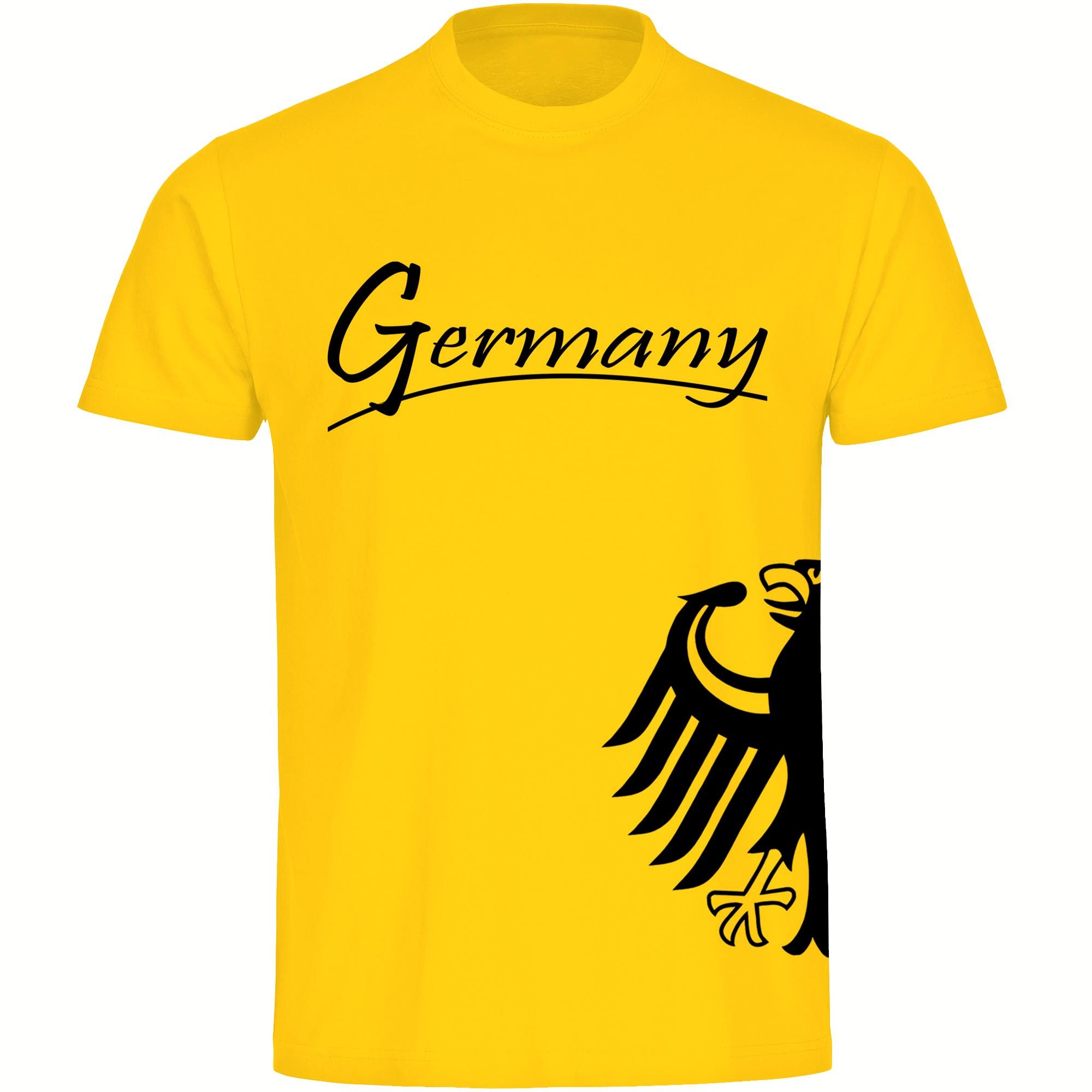 multifanshop T-Shirt Kinder Germany - Adler seitlich - Boy Girl