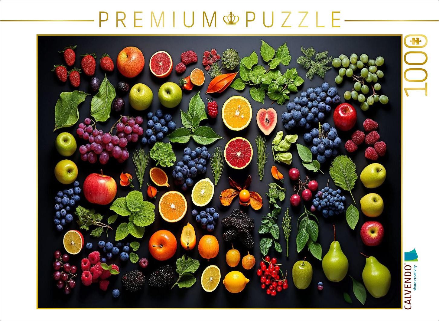 CALVENDO Puzzle CALVENDO Puzzle Früchte der Natur arrangiert, 1000 Teile Lege-Größe 6, 1000 Puzzleteile