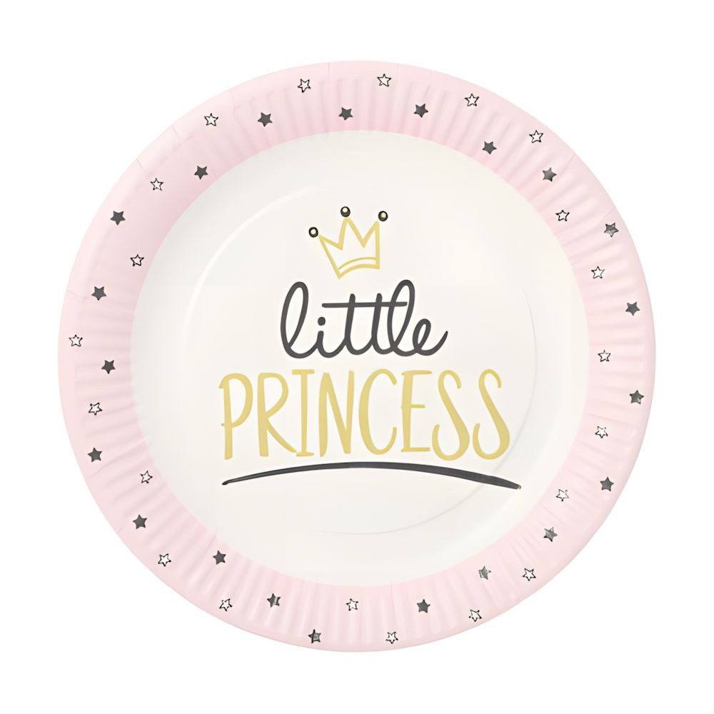 PAPSTAR Pappteller Teller, Pappe rund Ø 23 cm Little Princess 200 Stk
