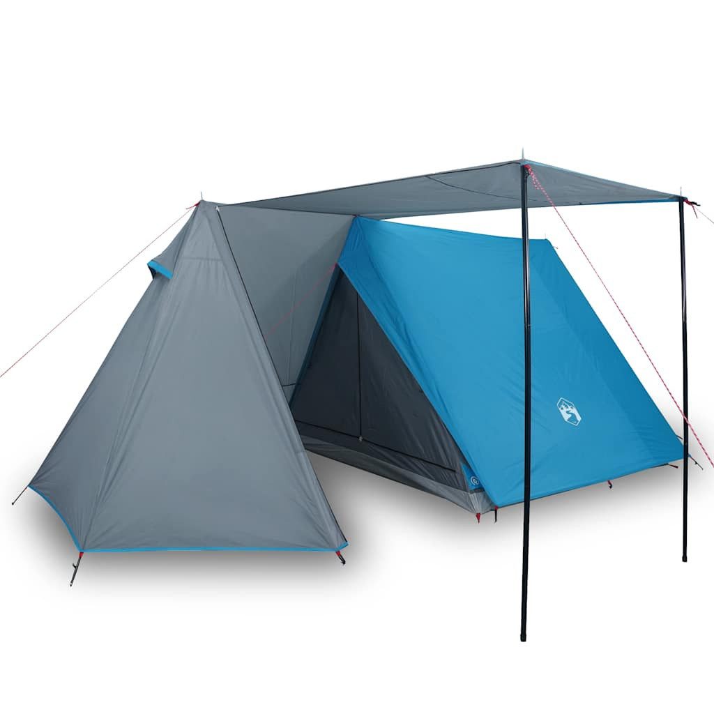 Kuppelzelt Campingzelt 3 Personen Blau Wasserfest