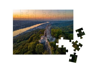 puzzleYOU Puzzle Ruine der mittelalterlichen Burg Drachenfels, 48 Puzzleteile, puzzleYOU-Kollektionen Rhein
