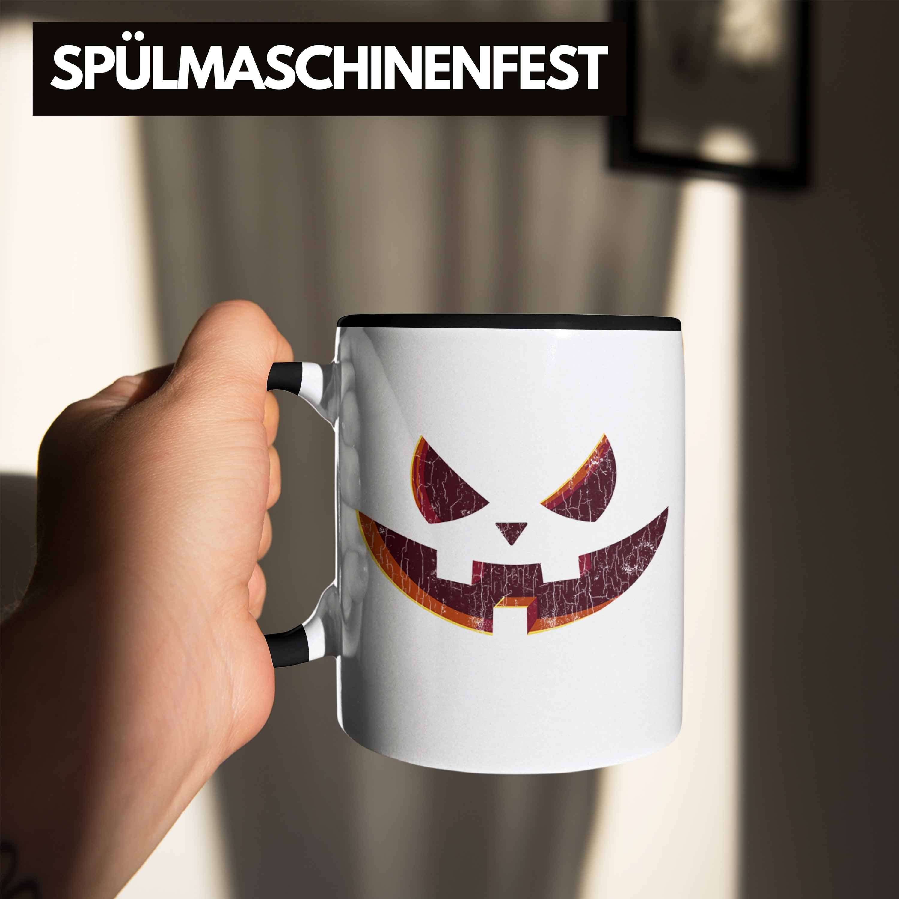 Schwarz Kürbis Kürbis Becher Tasse Tasse Halloween Dekoration Trendation Gesicht