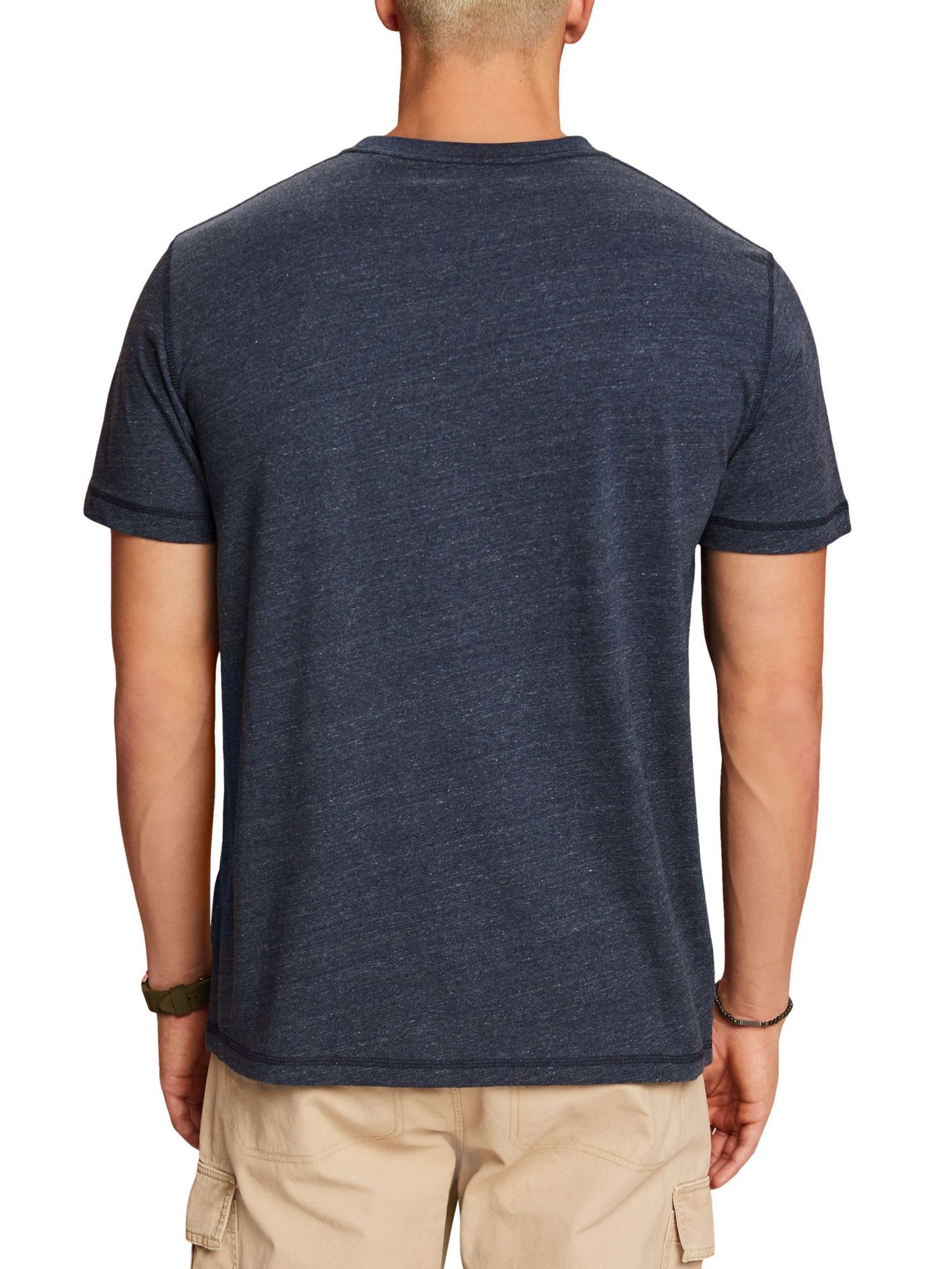Baumwolljersey (1-tlg) T-Shirt T-Shirt aus Esprit NAVY