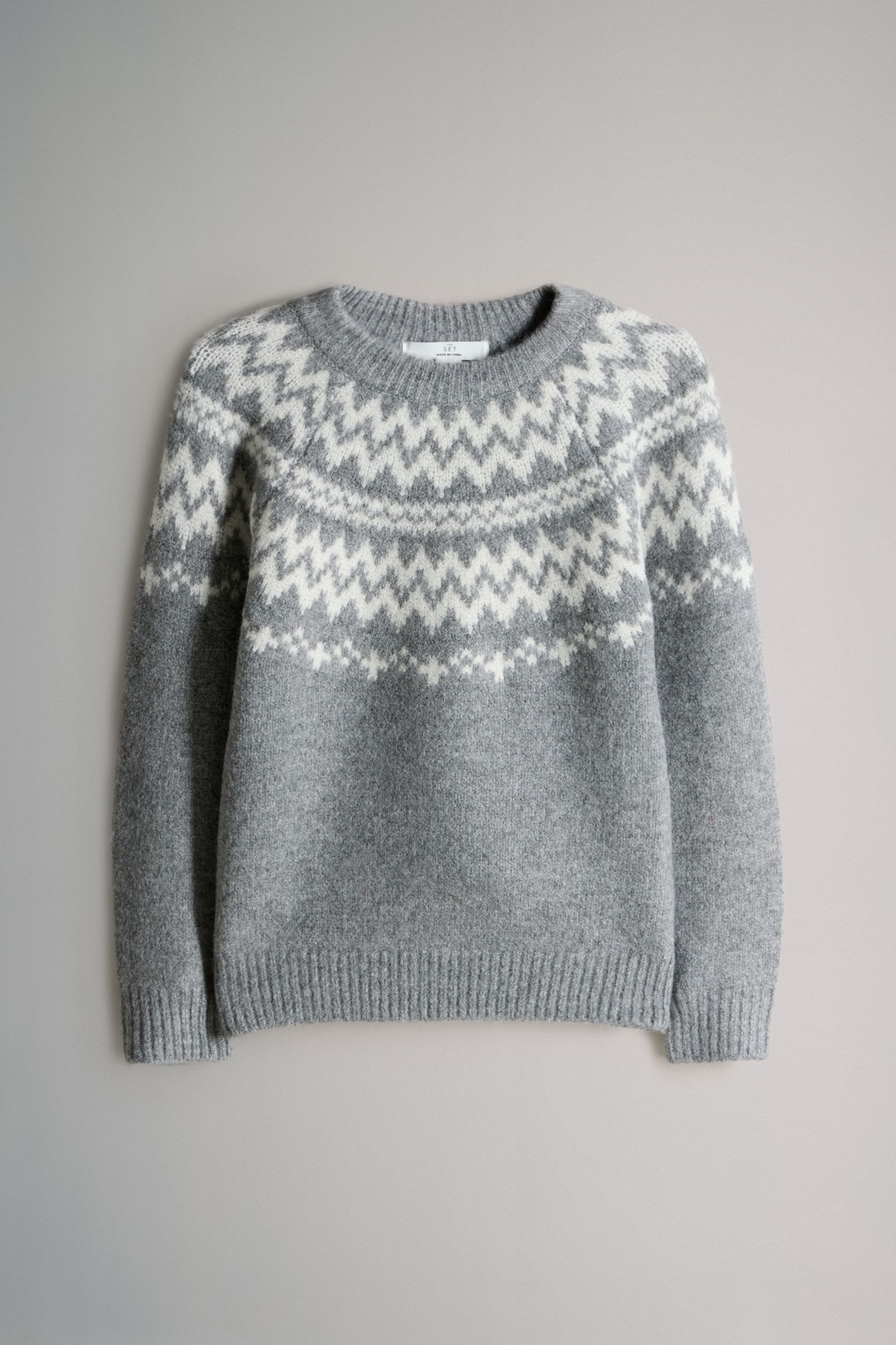 Norwegerpullover The Set Unisex Kids Fairisle-Pullover, 2er-Pack