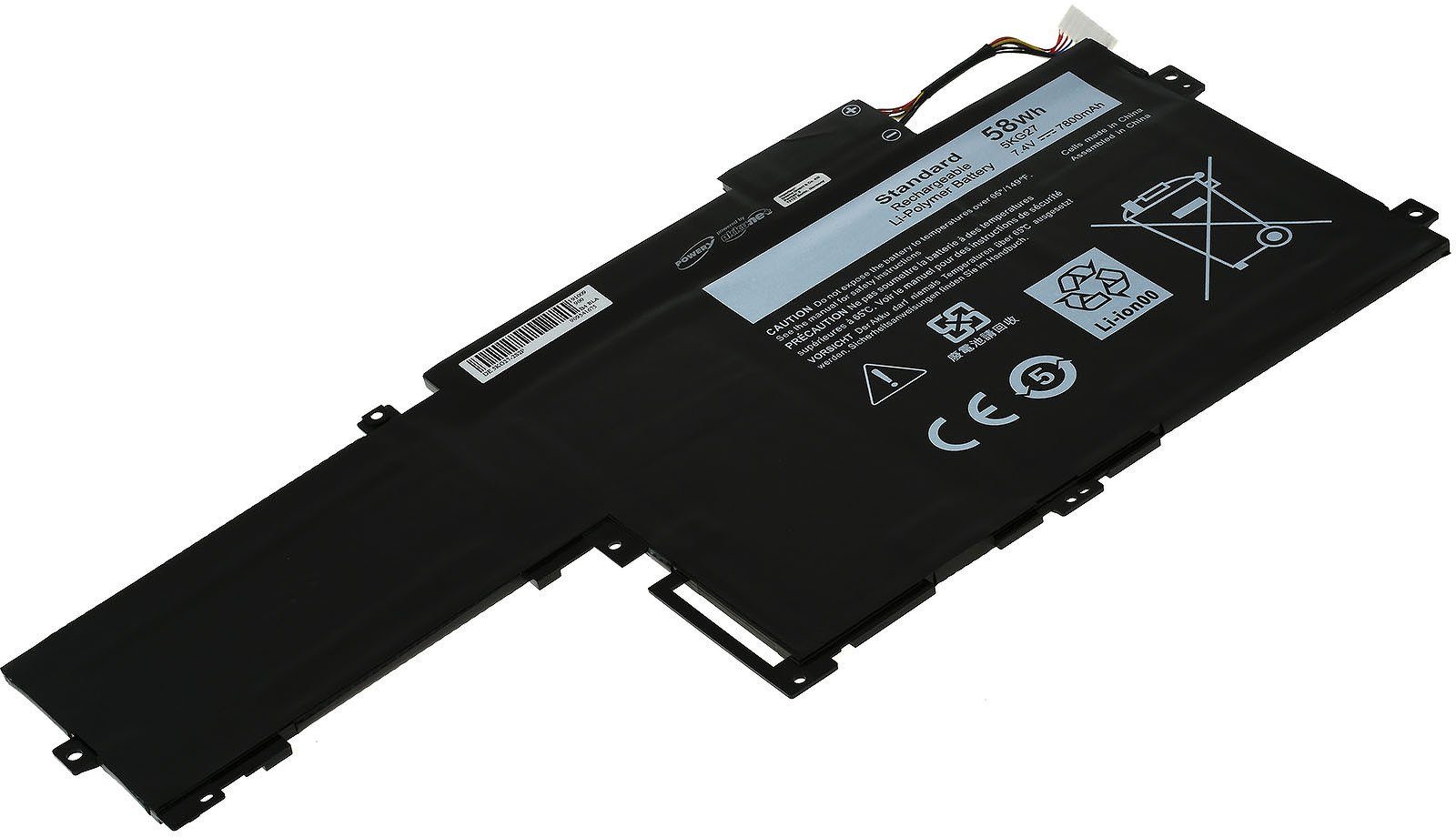 Powery Akku für Dell Typ 5KG27 Laptop-Akku 7830 mAh (7.4 V)