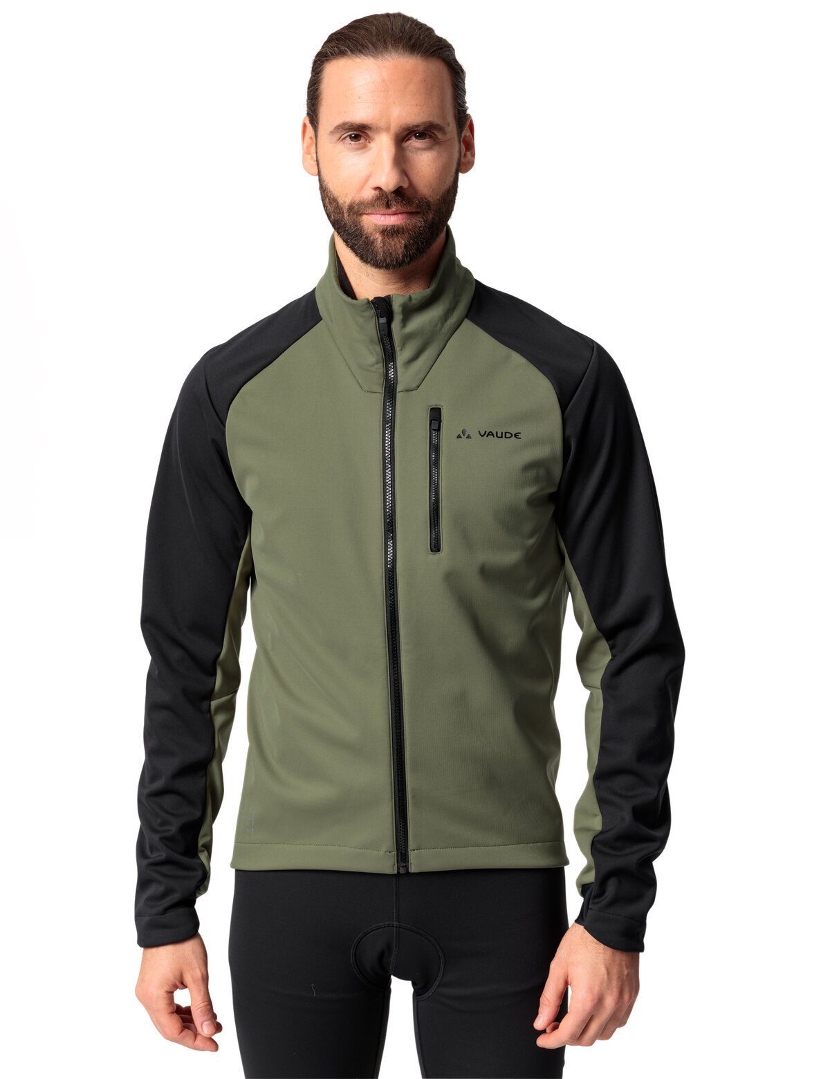 VAUDE Outdoorjacke Men's Posta Softshell Jacket kompensiert cedar (1-St) VI Klimaneutral wood