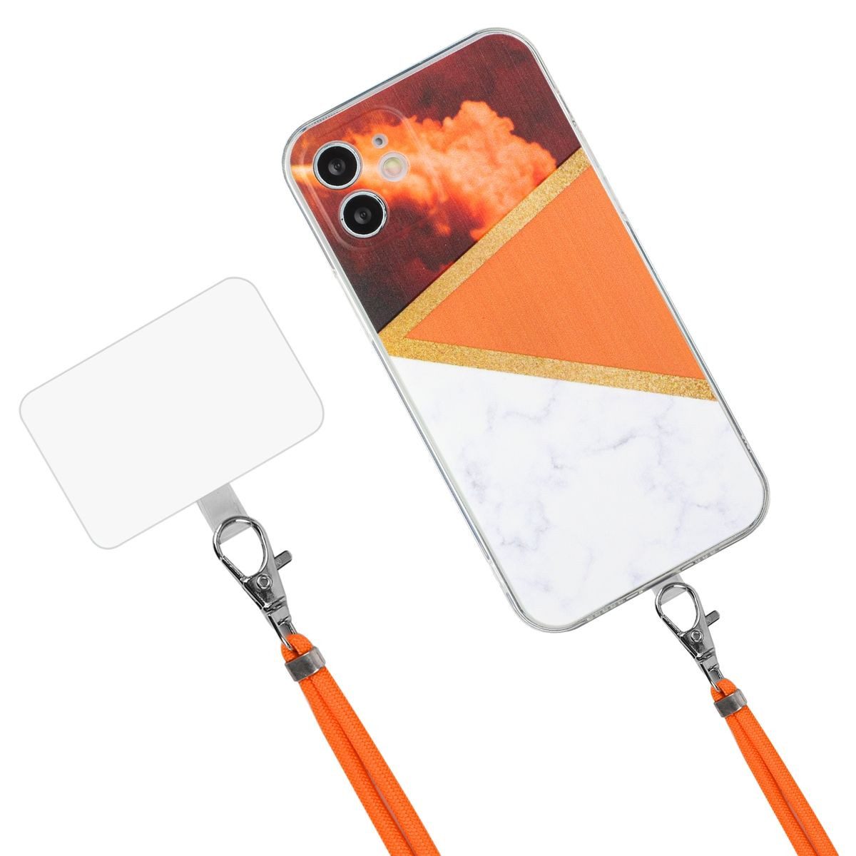 König Design Handyhülle Apple iPhone 12, Handykette Schutzhülle Case Cover Backcover Etuis