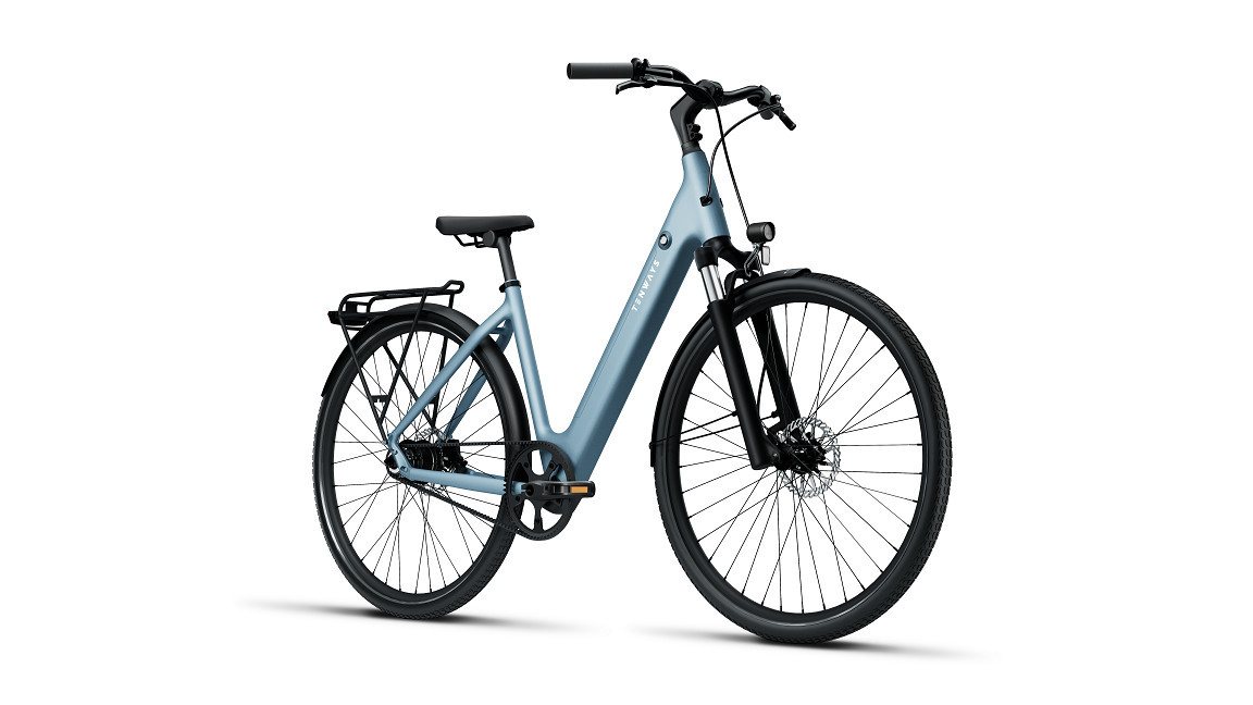 Thumbnail - Tenways E-Bike Tenways CGO800S 460 Wh Damen blau 2025, 1 Gang, ohne Schaltung, Mivice M070, 460 Wh
