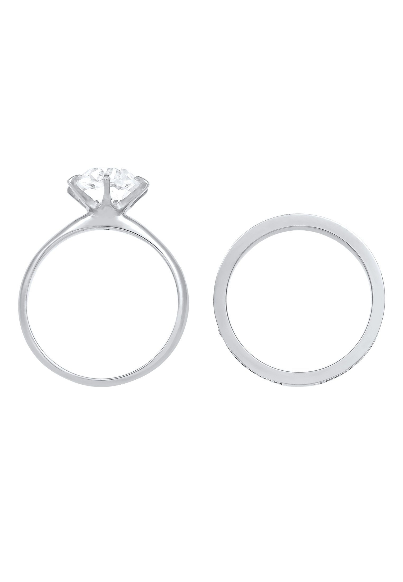 Elli Solitärring Eternity Set 925 Silber, mit Kristallen von Swarovski®