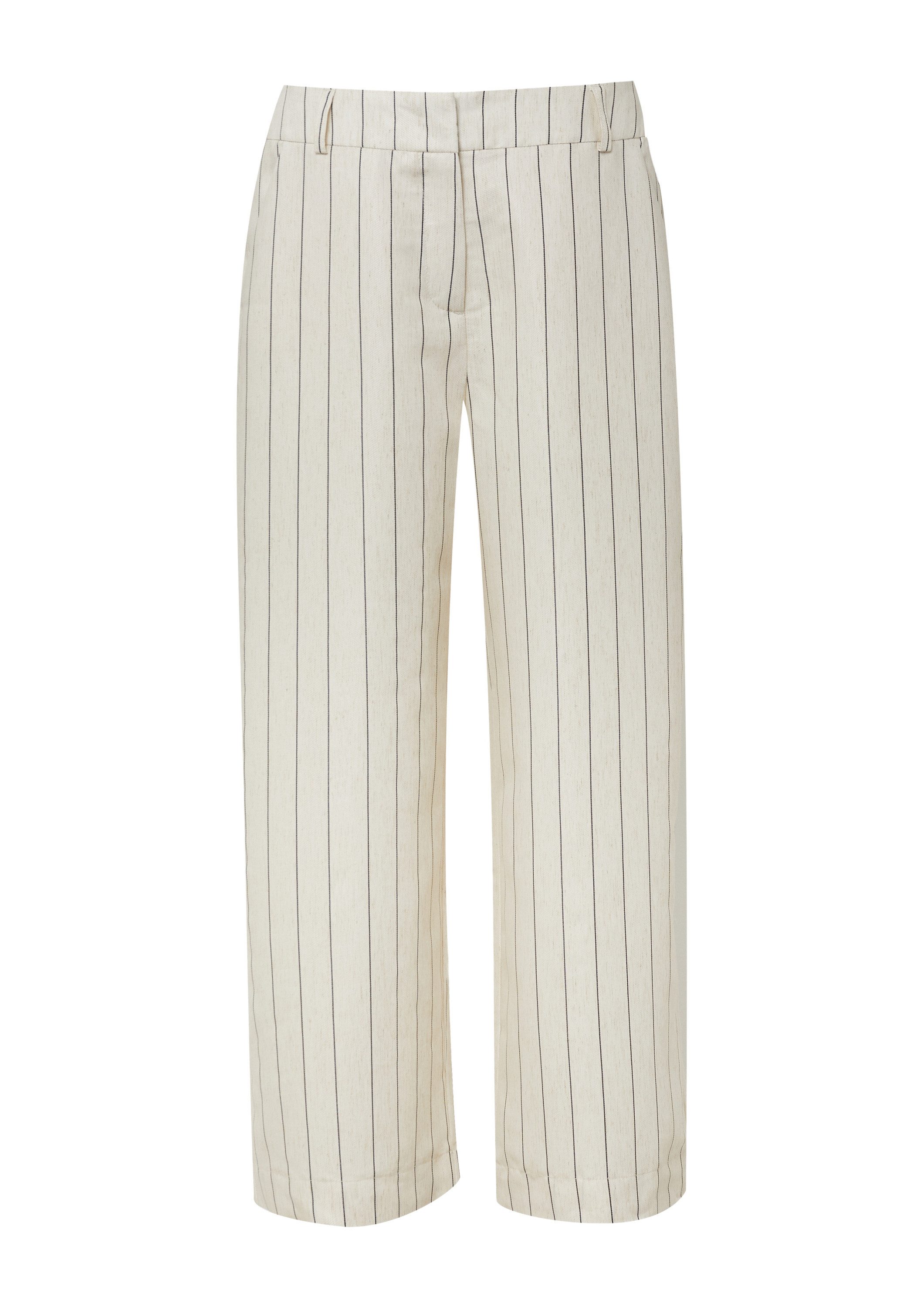 comma Chinos Hose Gestreifte Culotte aus günstig online kaufen