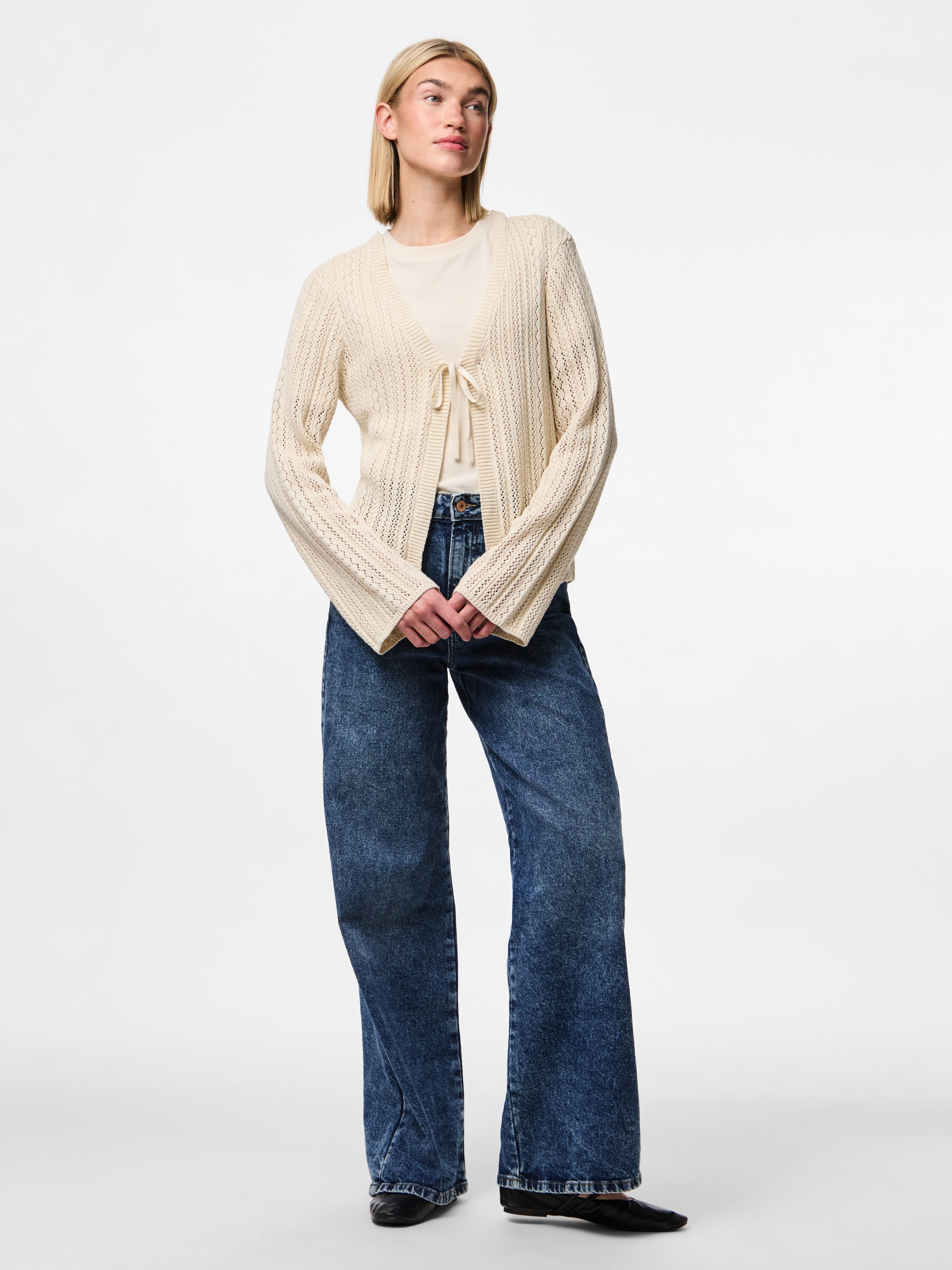 pieces Strickjacke PCNUKA LS KNIT CARDIGAN NOOS BC