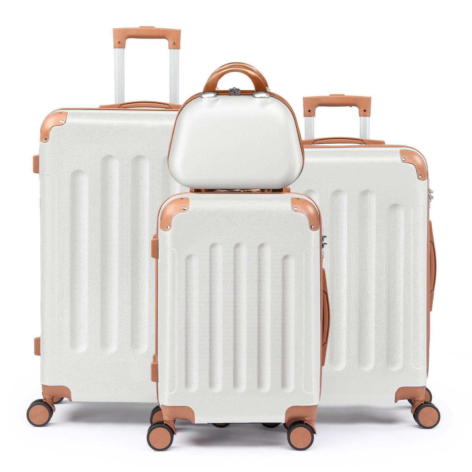 Trolleyset Reisekoffer Set Hartschalenkoffer Trolley mit 360° Rollen