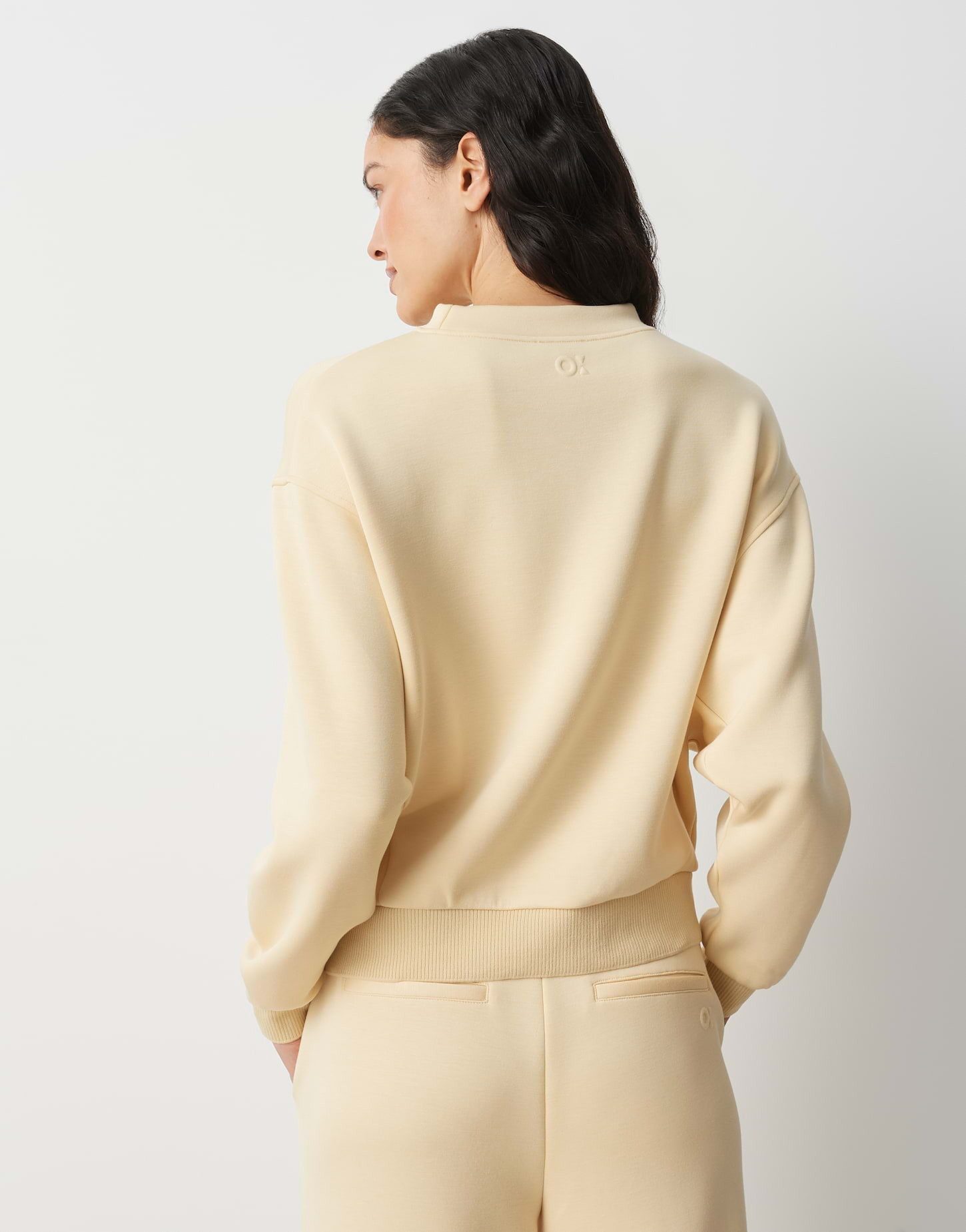 OPUS Sweatshirt Gaikito im weichen Viskose Mix Weite Passform, schmal zulaufender Schnitt, lange Fledermausärmel