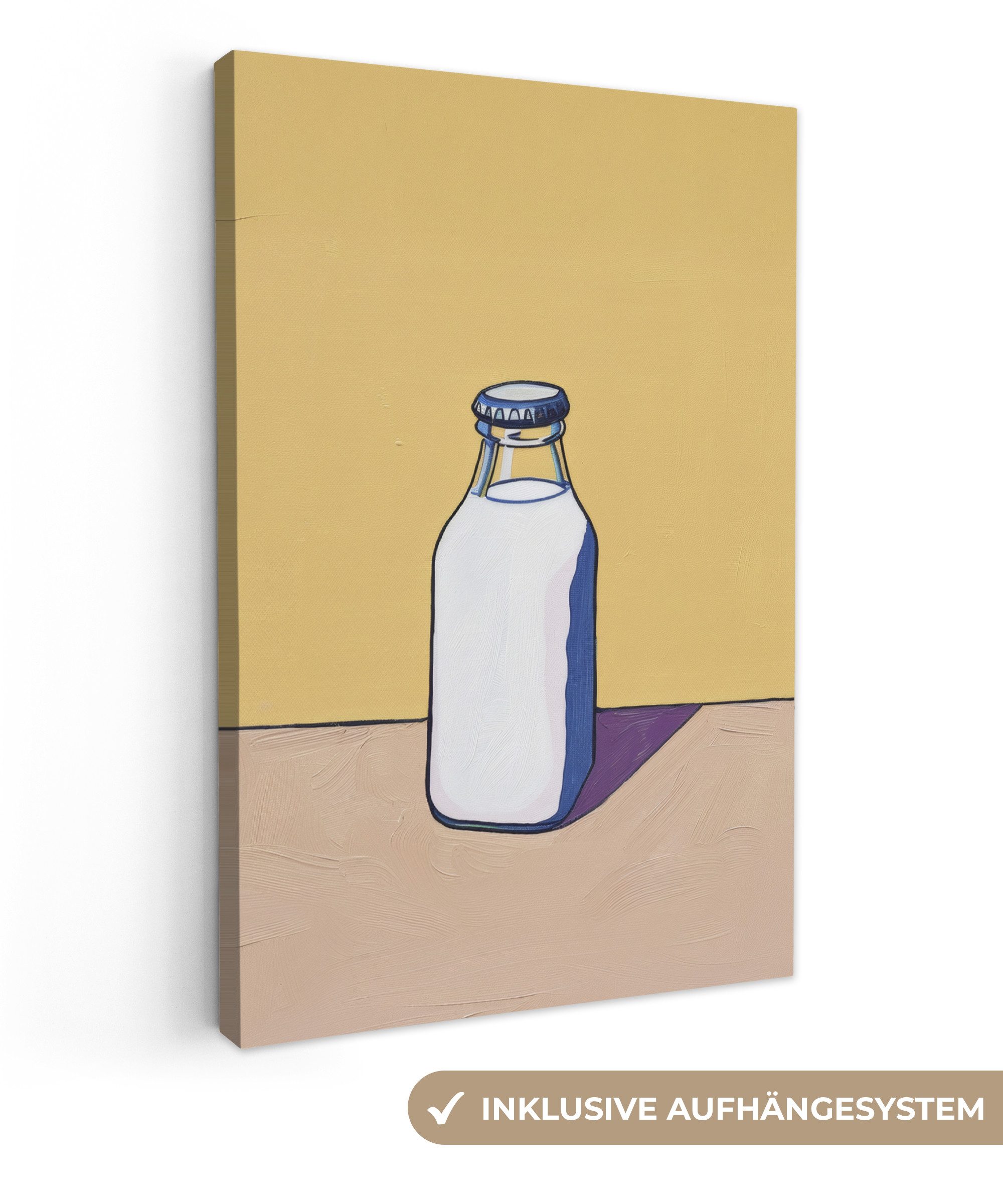 OneMillionCanvasses® Leinwandbild Gläser - Flasche - günstig online kaufen