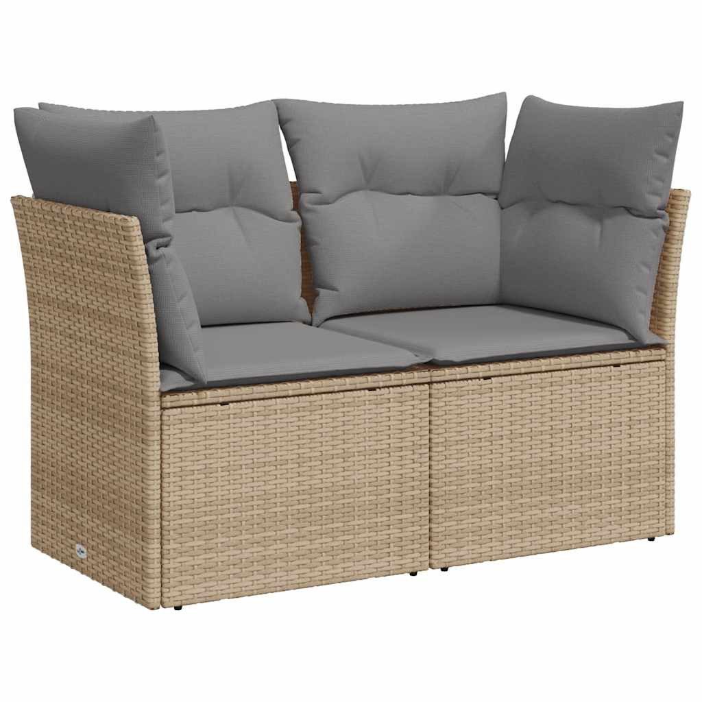 vidaXL Loungesofa Gartensofa mit Kissen 2-Sitzer günstig online kaufen