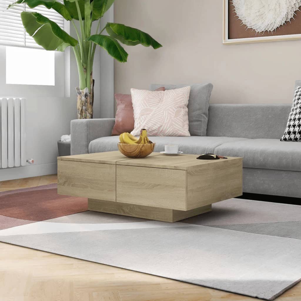 furnicato Couchtisch Sonoma-Eiche 90x60x31 cm Holzwerkstoff günstig online kaufen
