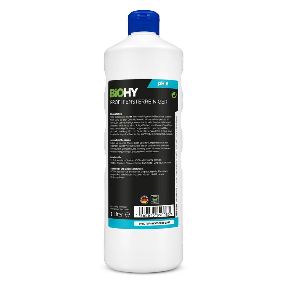 Thumbnail - BiOHY Profi Fensterreiniger 1 x 1 Liter Flasche Geschirrspülmittel (1-St)