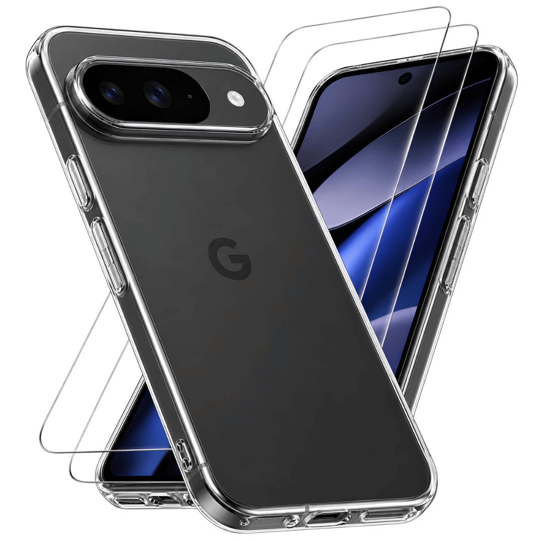 SmartUP Smartphone-Hülle + 2X Schutzglas für Google Pixel 11 Panzerfolie Display Case Full 9H 6,3, integrierter Kameraschutz, präzise Aussparungen