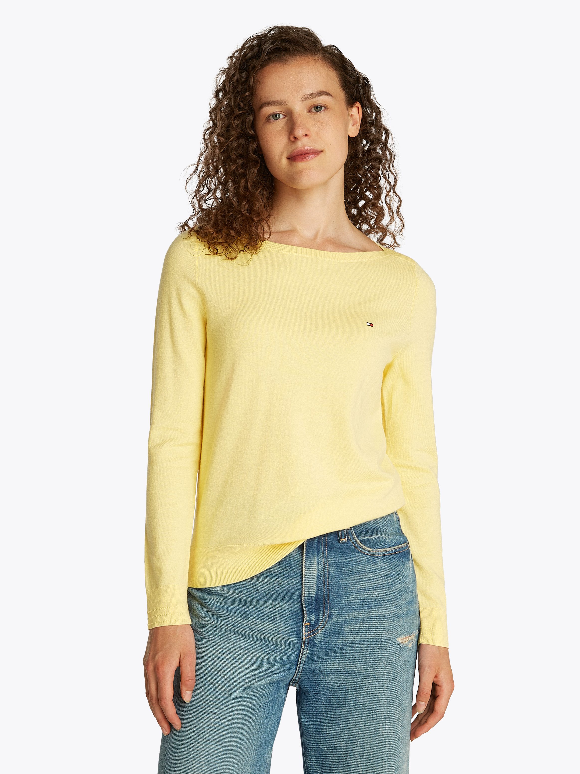 Strickpullover CO JERSEY STITCH BOAT-NK SWEATER