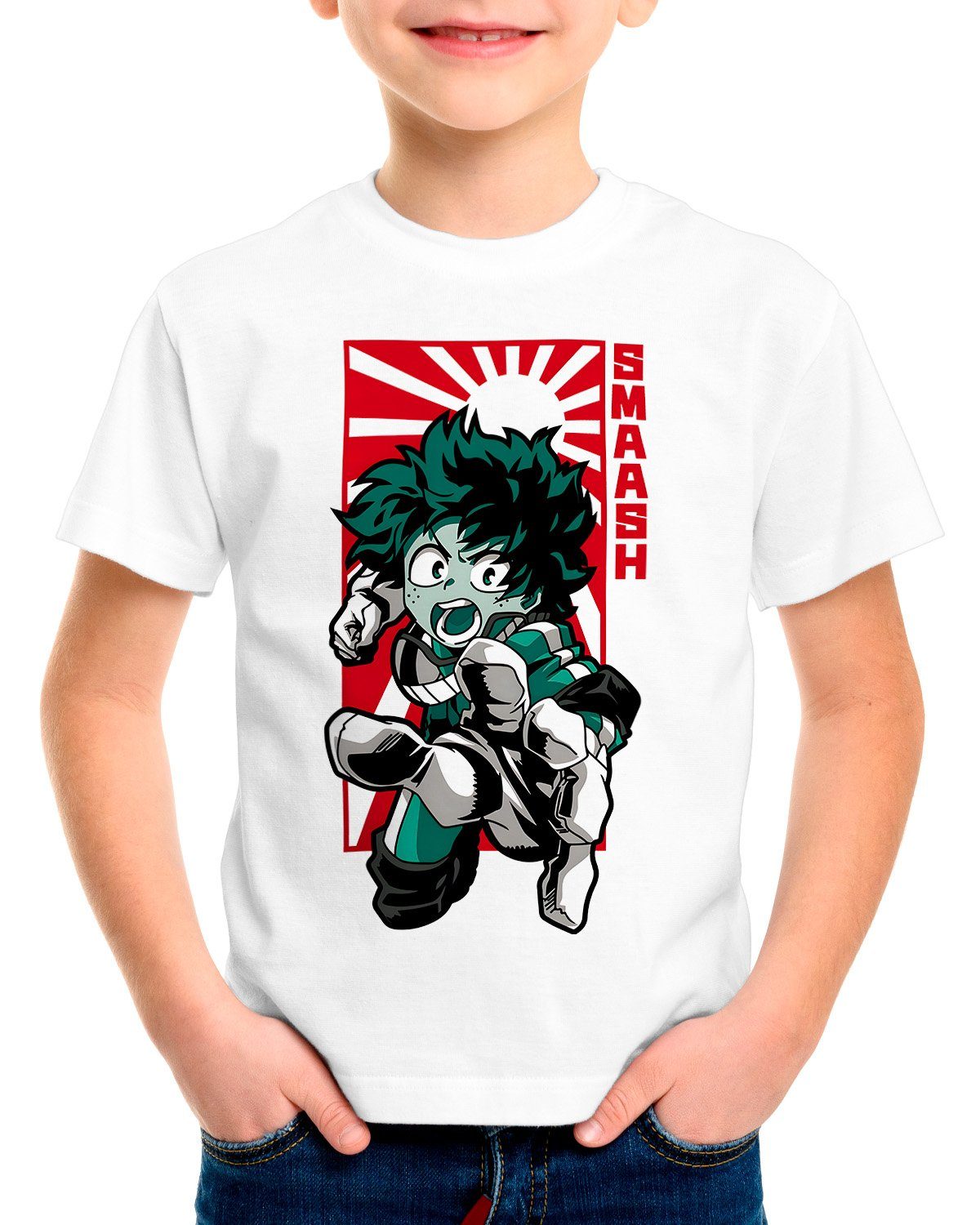 Boku Print-Shirt my no Kinder style3 cosplay T-Shirt anime academia hero manga Hero