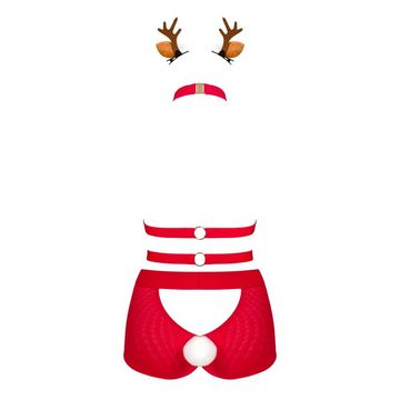 Obsessive Kostüm Damen Weihnachtskostüm Harness Set Ms Reindy Christmas Xmas-Outfit
