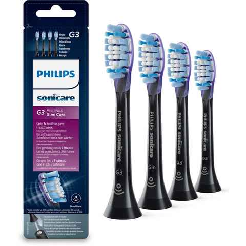 Philips Sonicare Aufsteckbürsten G3 Premium Gum Care HX9054, Standardgröße, mit Bürstenkopferkennung