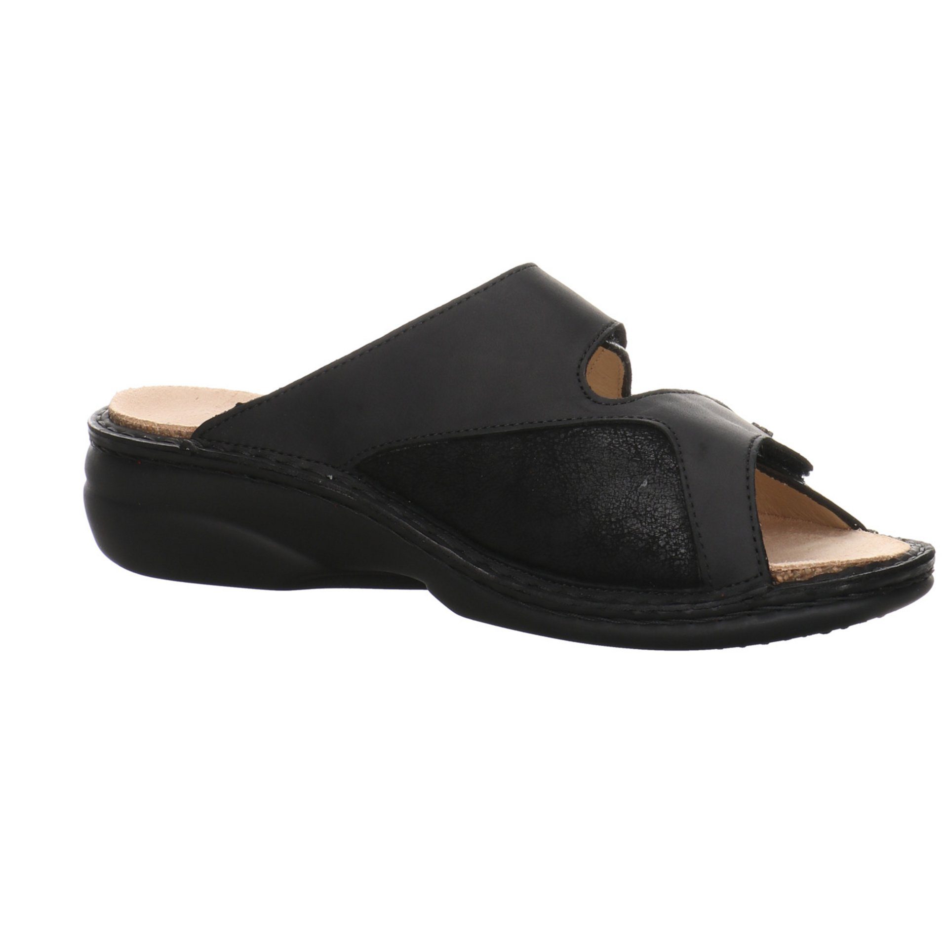 neroargento/black Pantoletten Pantolette Sandalen Lederkombination Comfort Finn Zeno Pantolette Damen