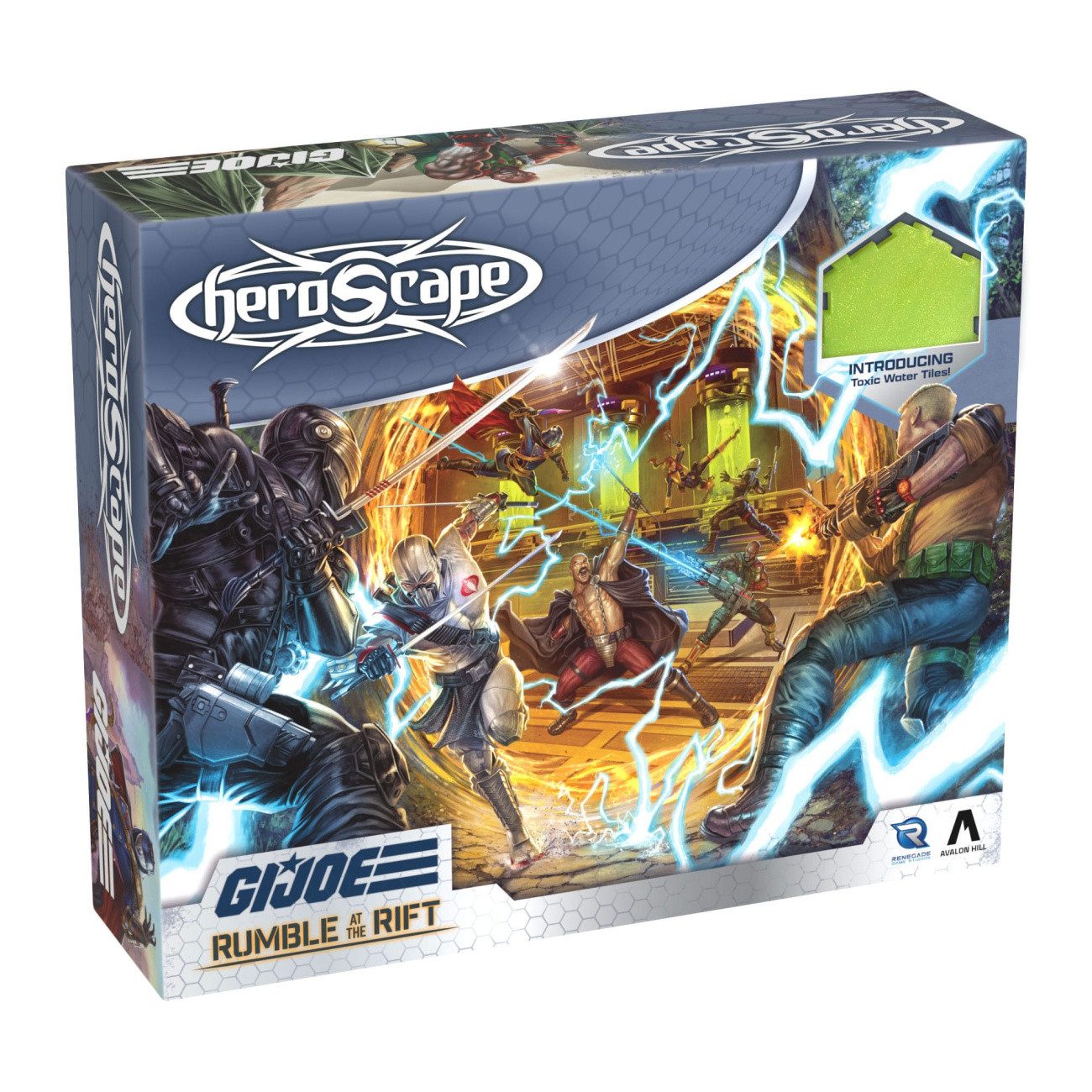 Renegade Spiel G.I. Joe Heroscape Brettspiel Rumble at the Rift Battle Box *Englische