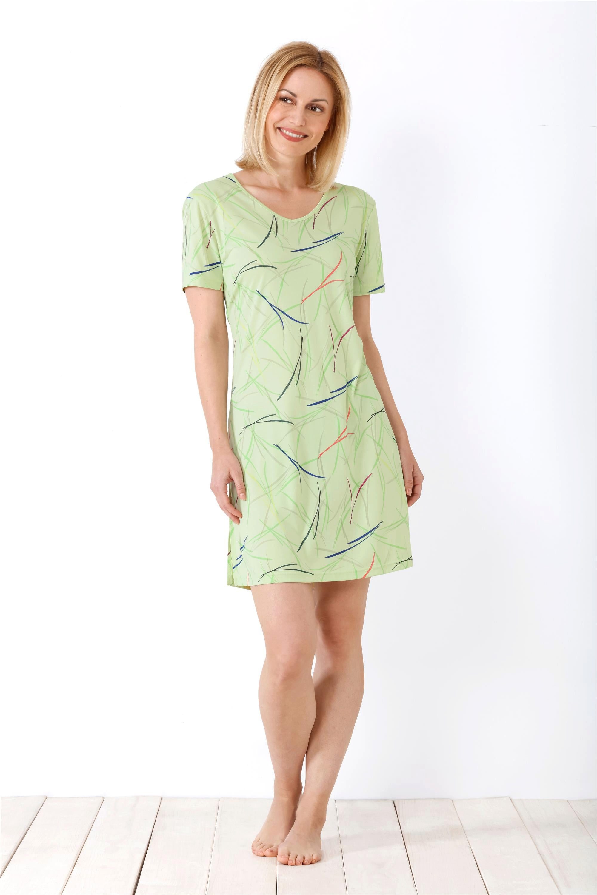 Bermudas Damen Sleepshirt, Klima-Soft