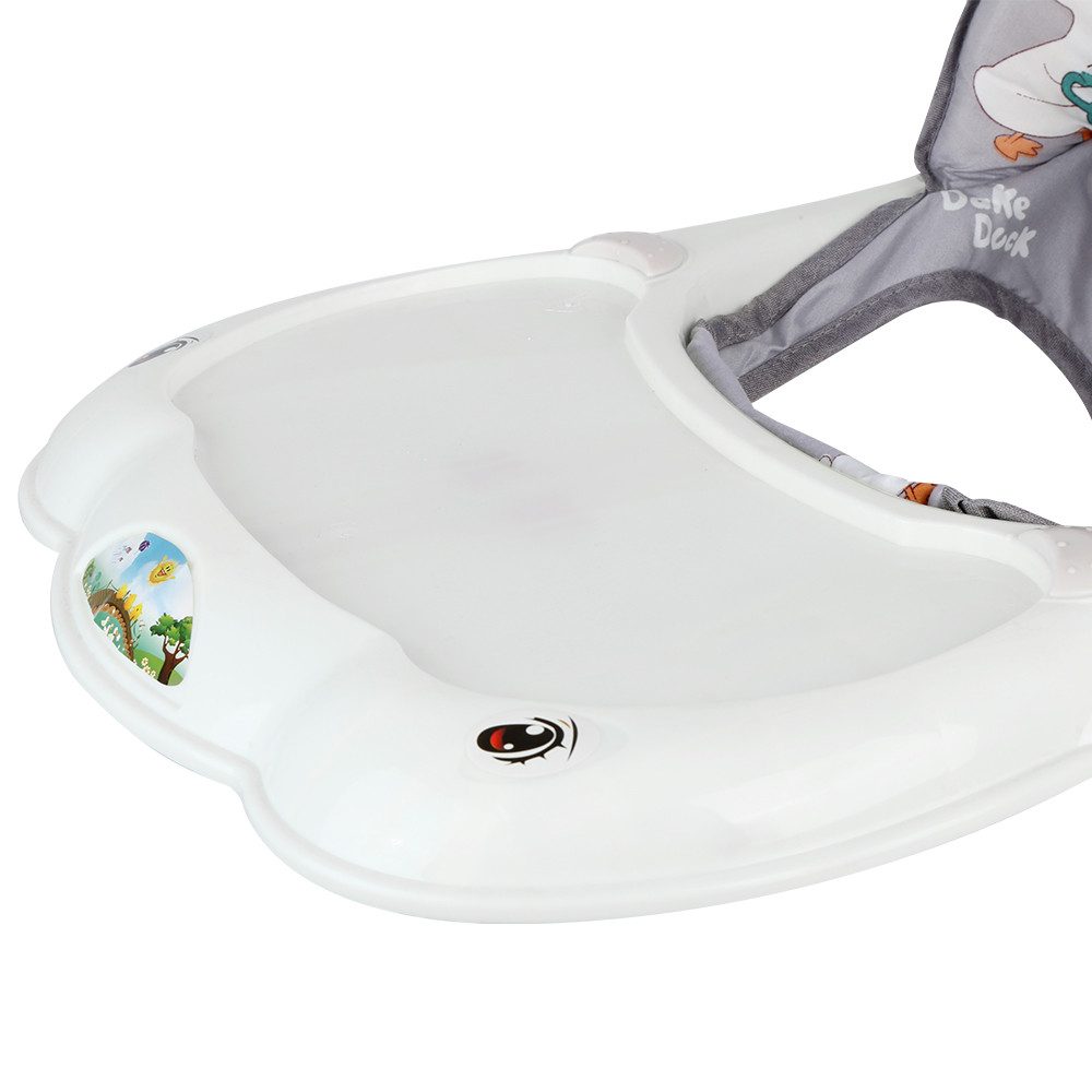 JEOBEST Lauflernhilfe 3 in 1 Lauflernhilfe Babywalker mit Spielstation & Spielzeug, Lauflernwagen mit hoher Rückenlehne, zusammenklappbare