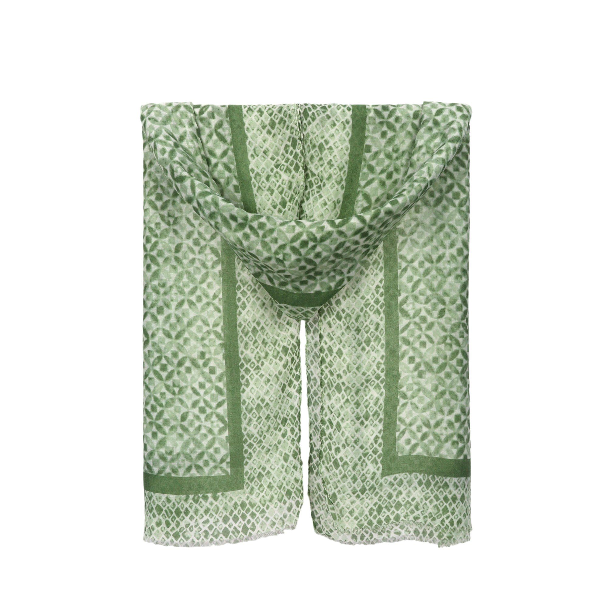 ZEBRO Modeschal Schal grün