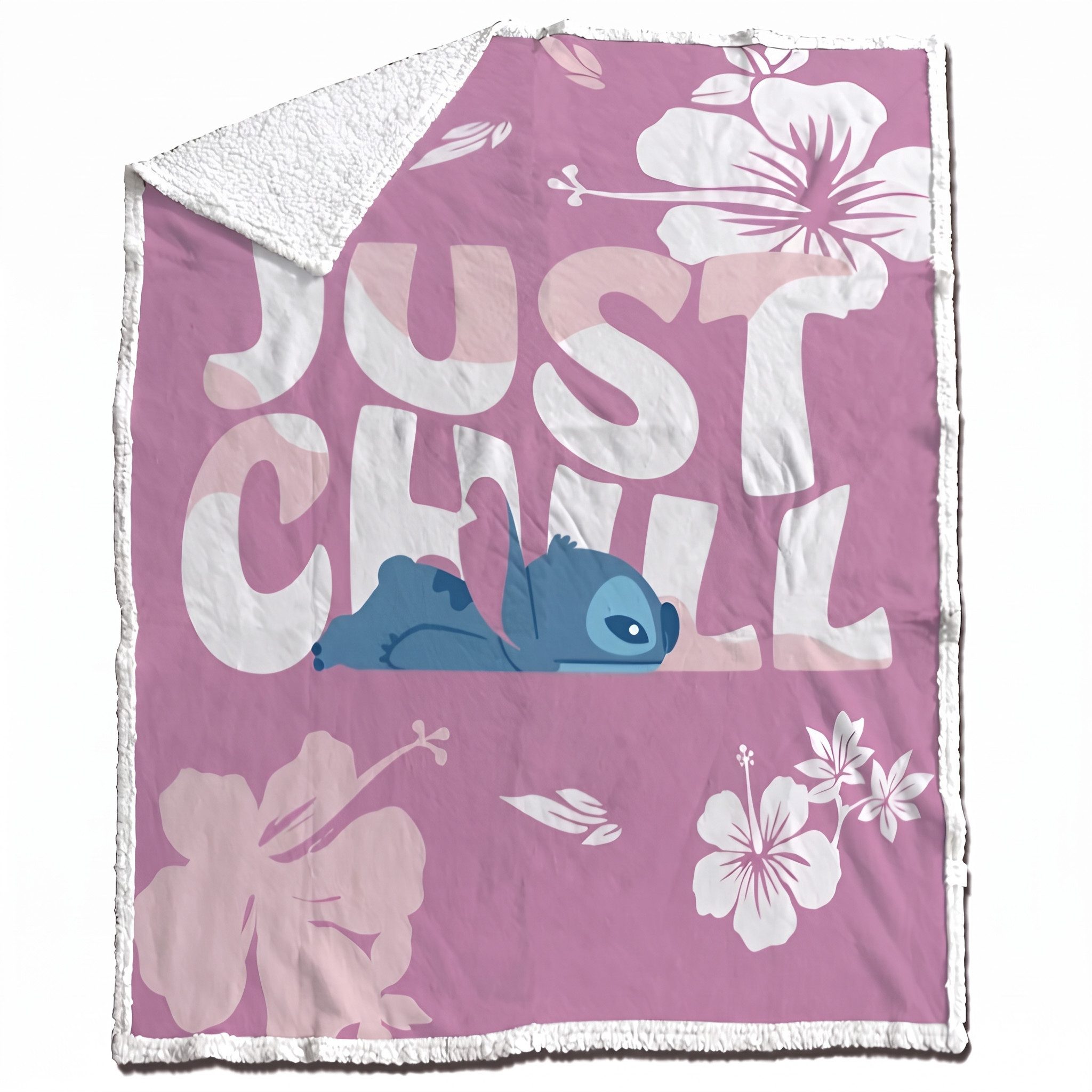 Wohndecke Disney Lilo und Stitch Coral Decke warme Kuscheldecke 130x170 cm, Disney