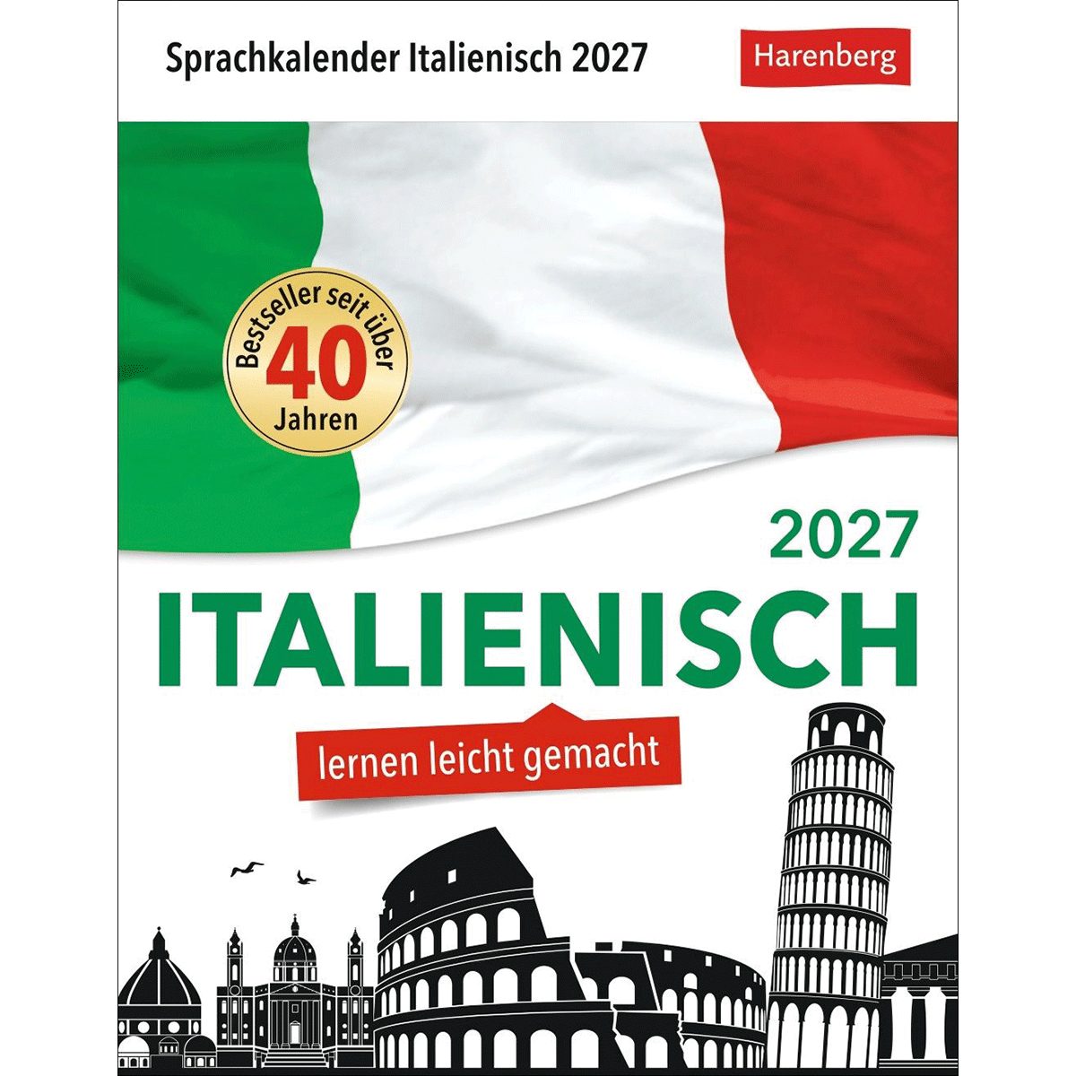 Wandkalender Italienisch Sprachkalender 2027 - Italienisch lernen leicht gemacht