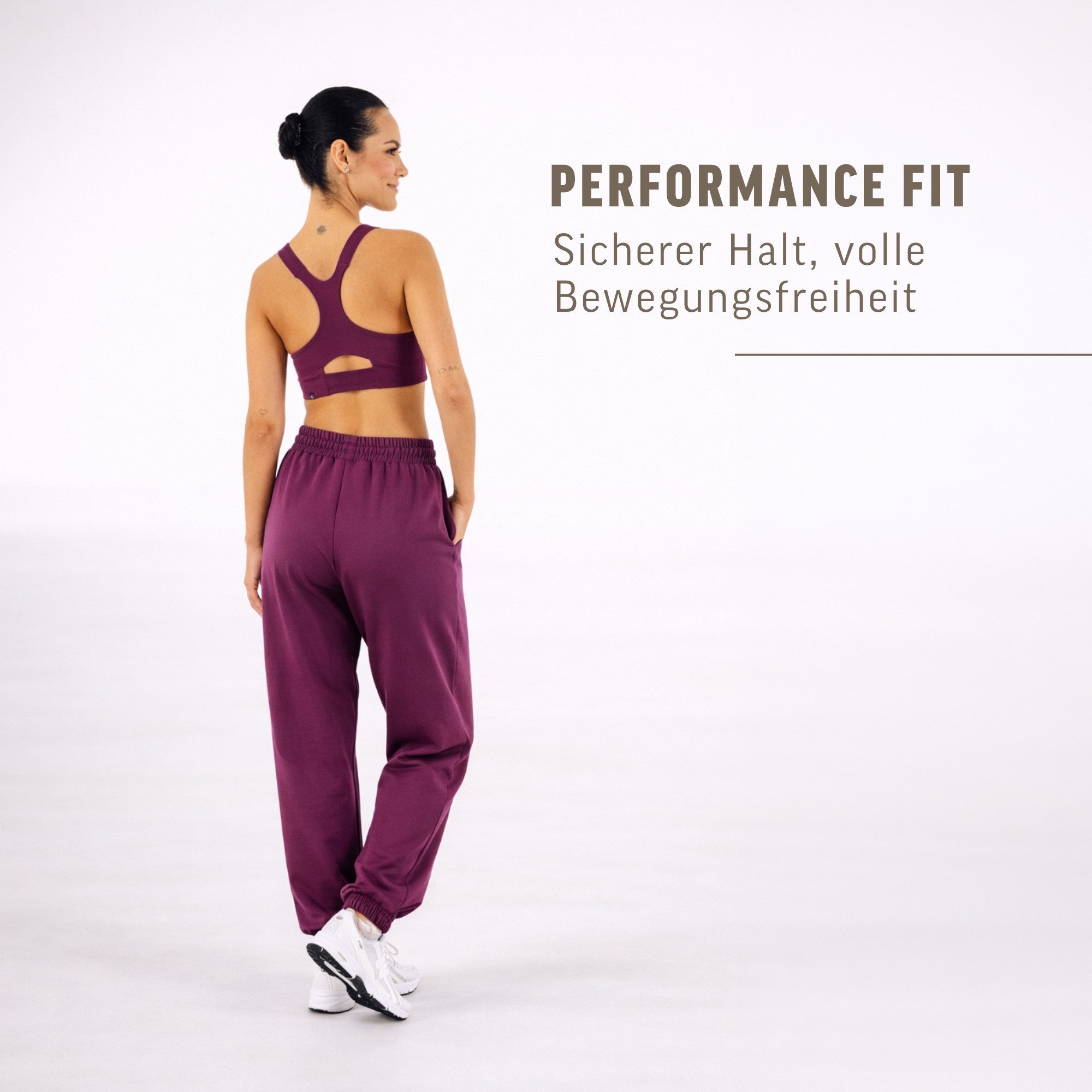 Smilodox Sport-BH Sylva, Top Damen, Bustier, figurbetont mit Cut-Out Rückendetail Shaped Fit, breite Träger, Rundhalsausschnitt, Gym & Training